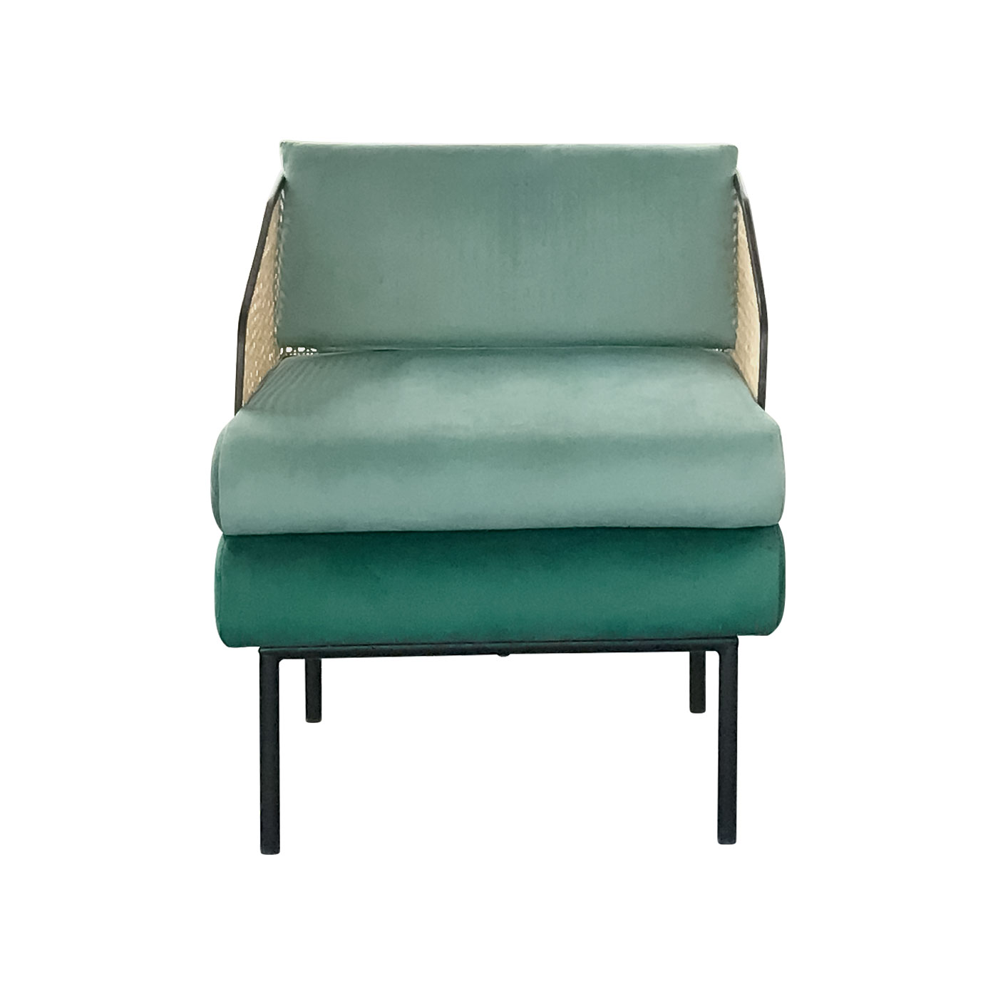 Blurred Lines Green Armchair