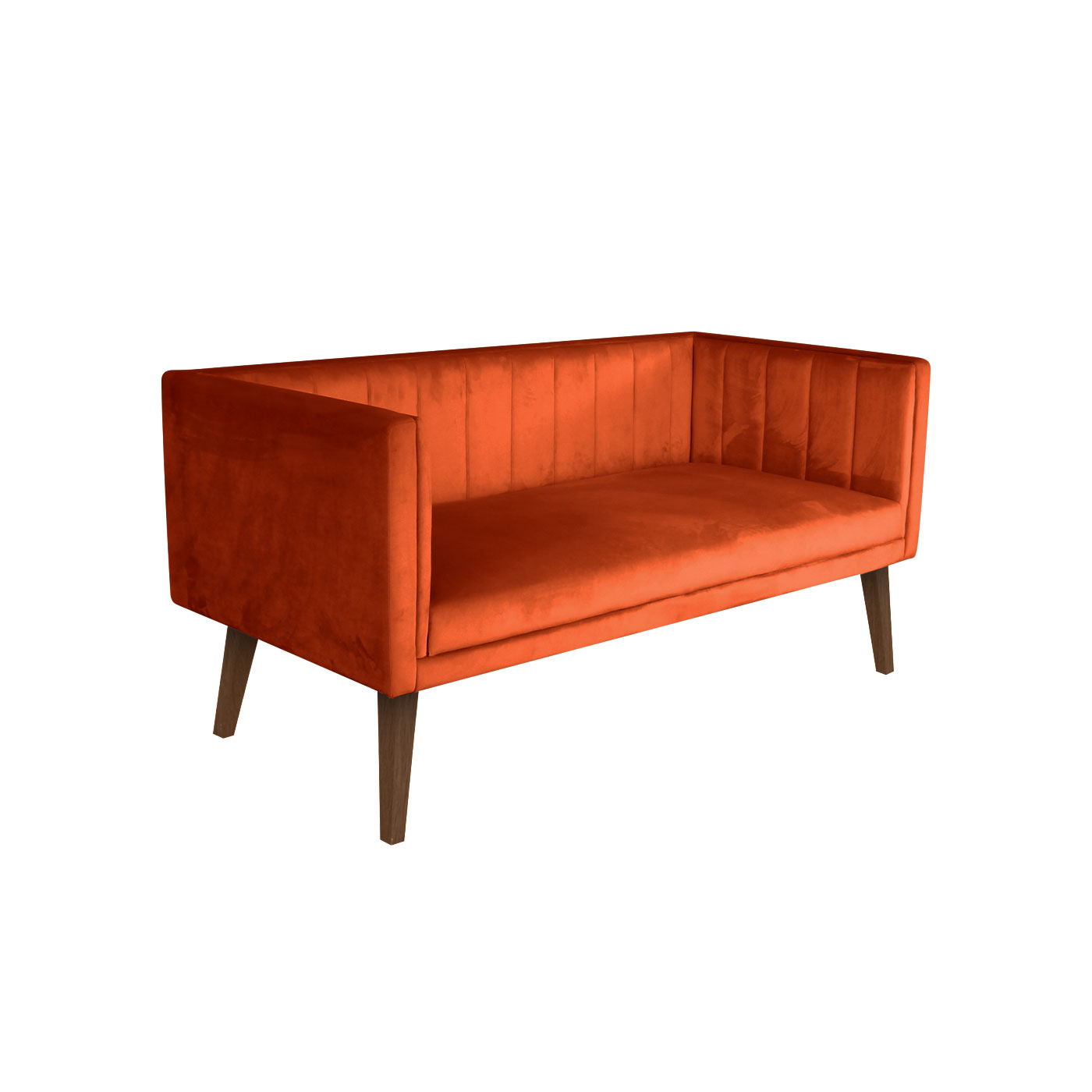Melrose Orange Dark Double Sofa