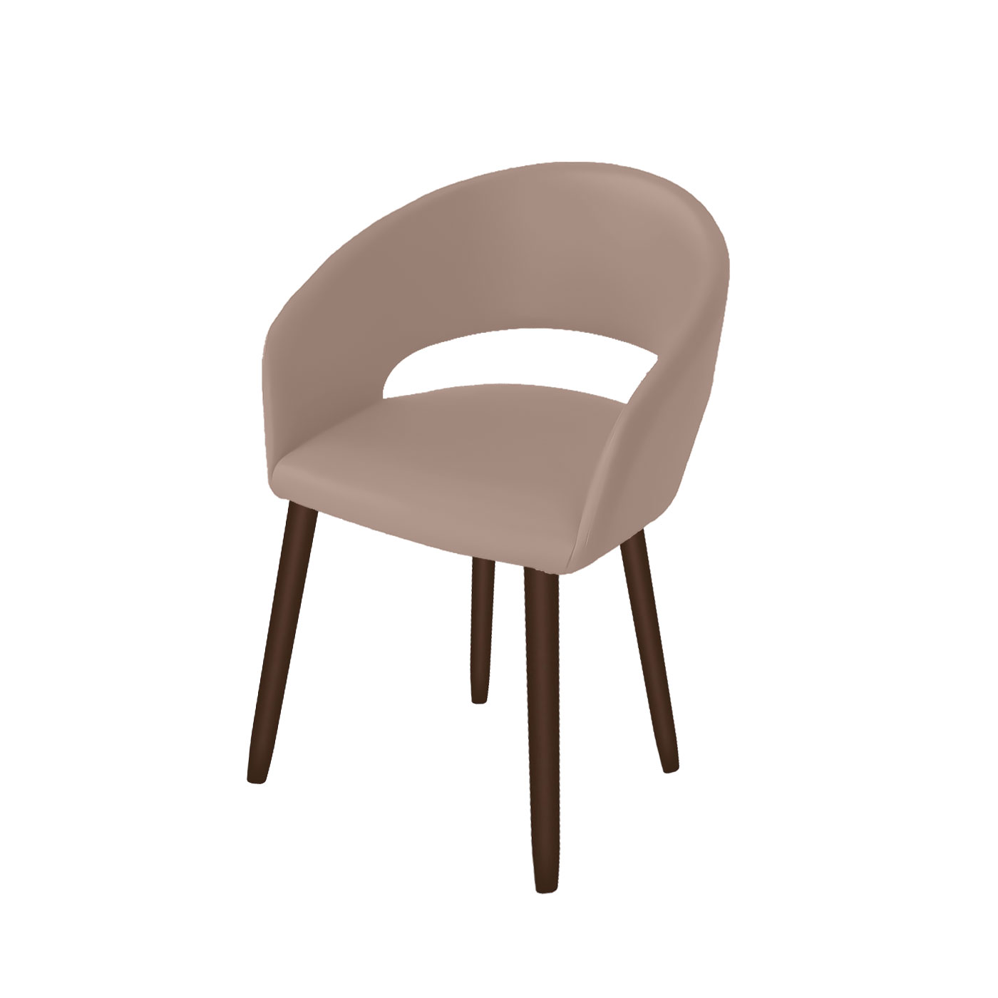 Ostrava Faux Leather Dark Dining Chair