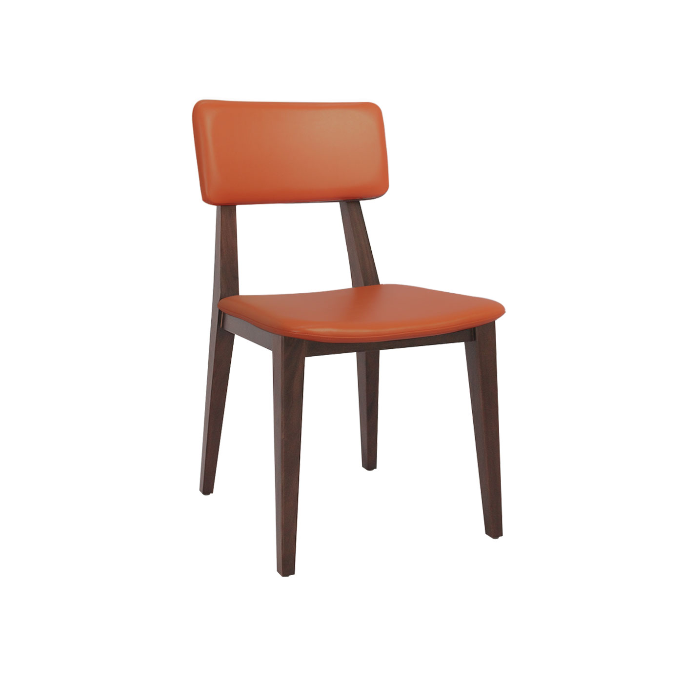 Vesterbro Flame Orange Dark Dining Chair