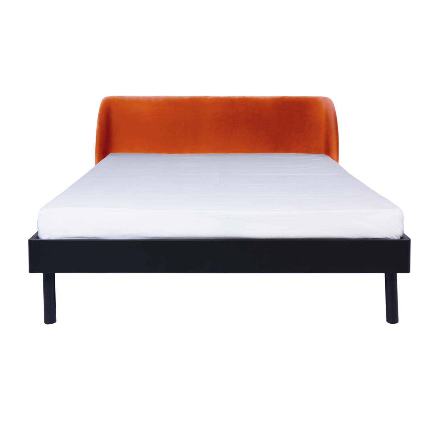 Navigli  Ebony High Headboard Queen Bed