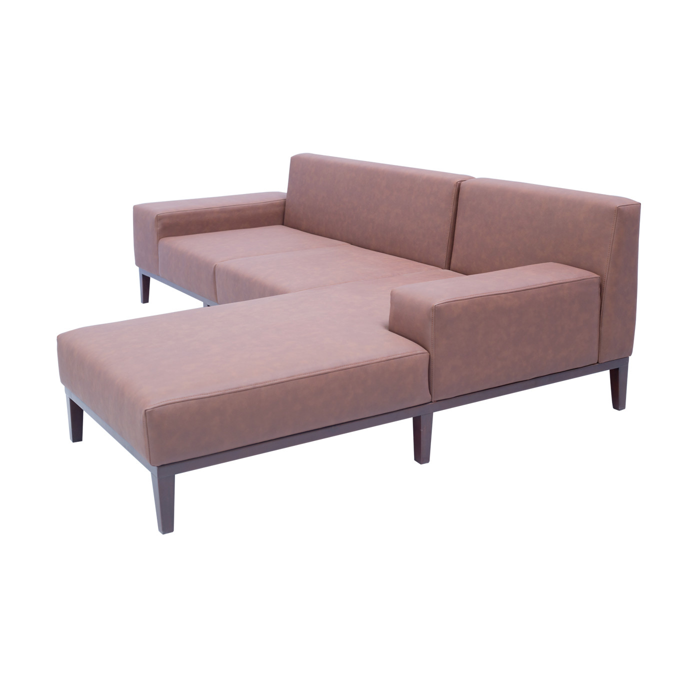 Soho Faux Leather Dark Sofa