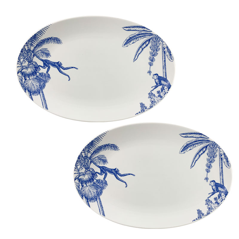 Tropisk Monkey Ceramic Dinner Set