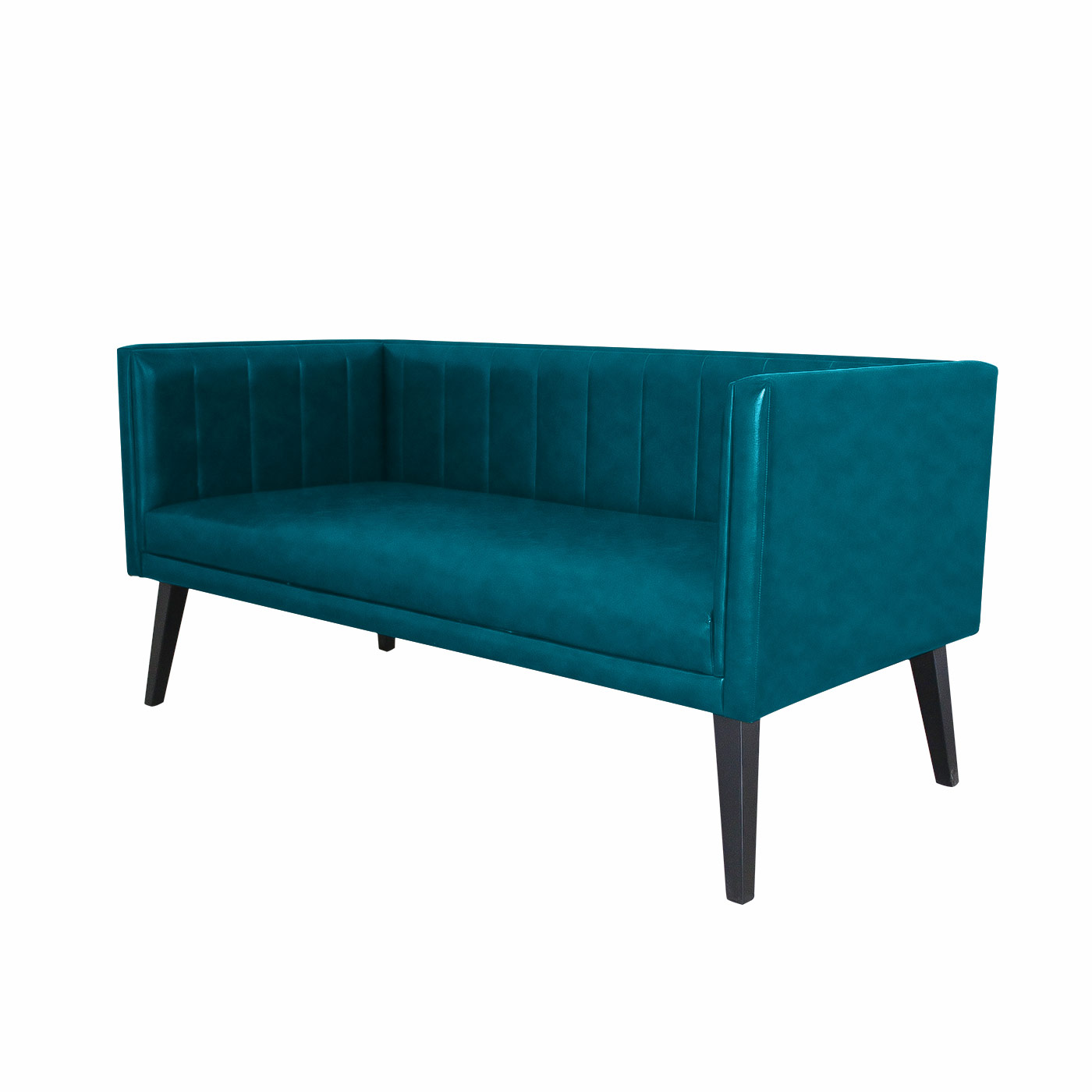 Melrose Textured Blue Black Double Sofa