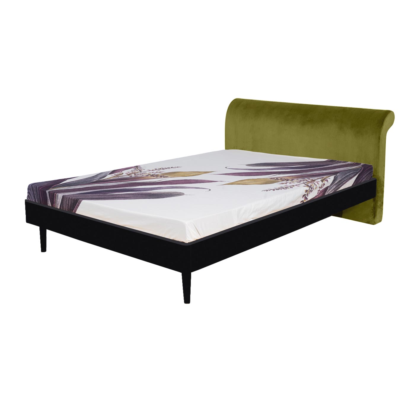 Pompeii  Ebony Queen Bed