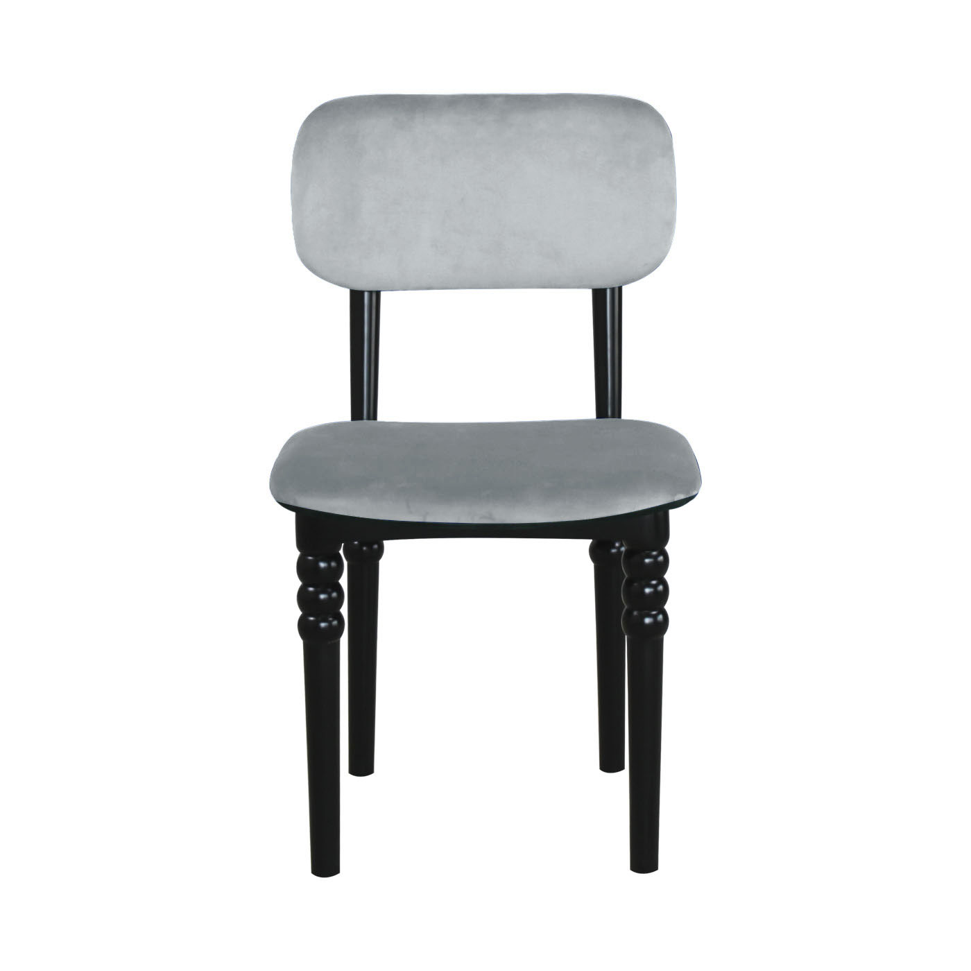 Knole Silver Black Dining Chair