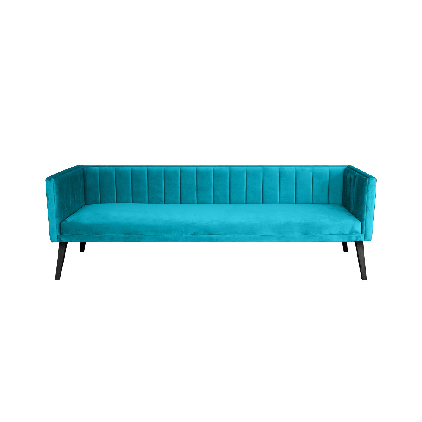 Melrose Turquoise Black Three Seater Sofa