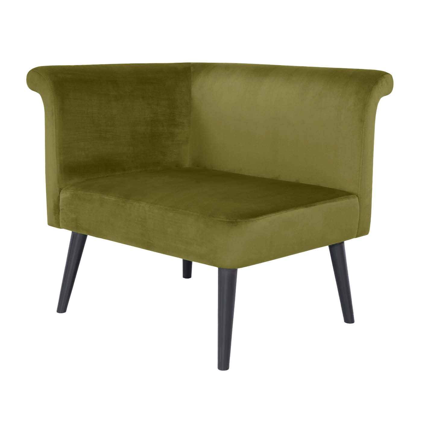 Pompeii  Ebony Left Hand Single Sofa