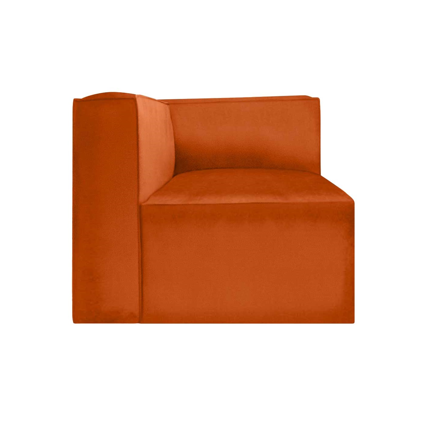 Malmo Orange Right Hand Corner Seater