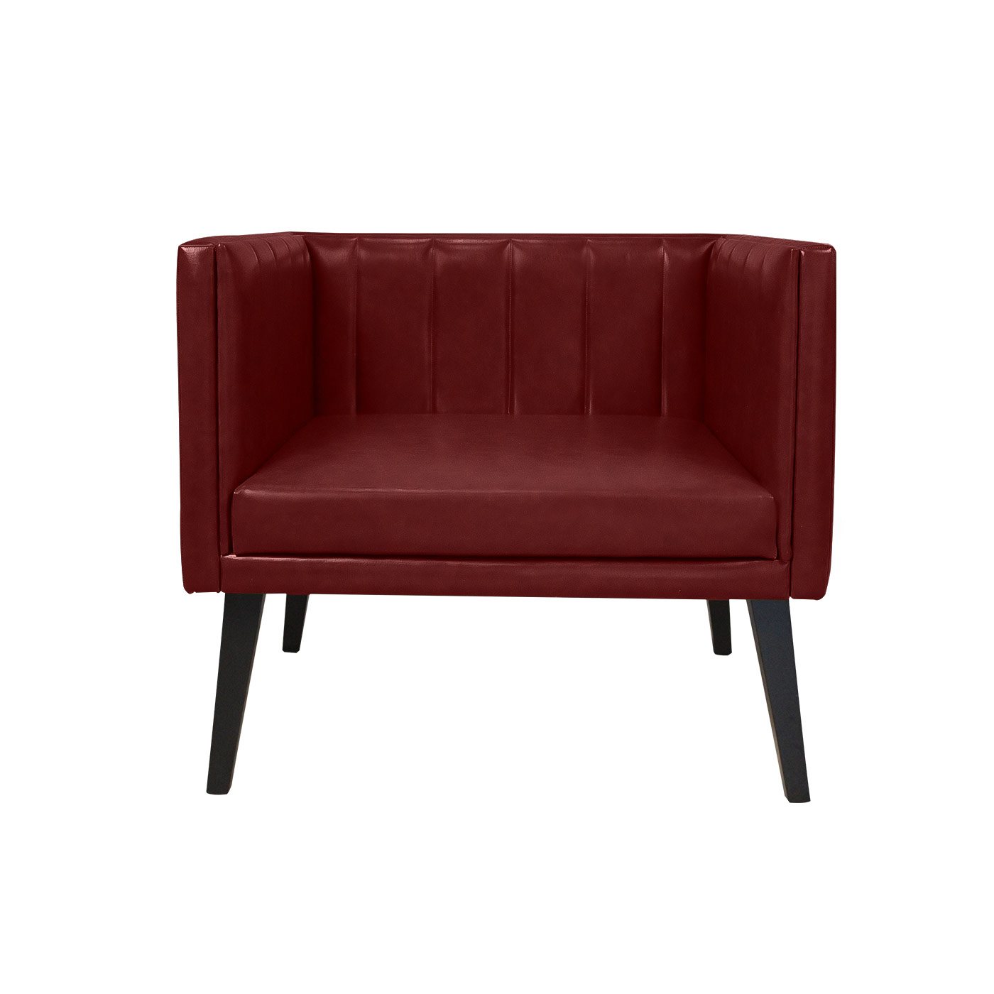 Melrose Textured Maroon Black Single Sofa