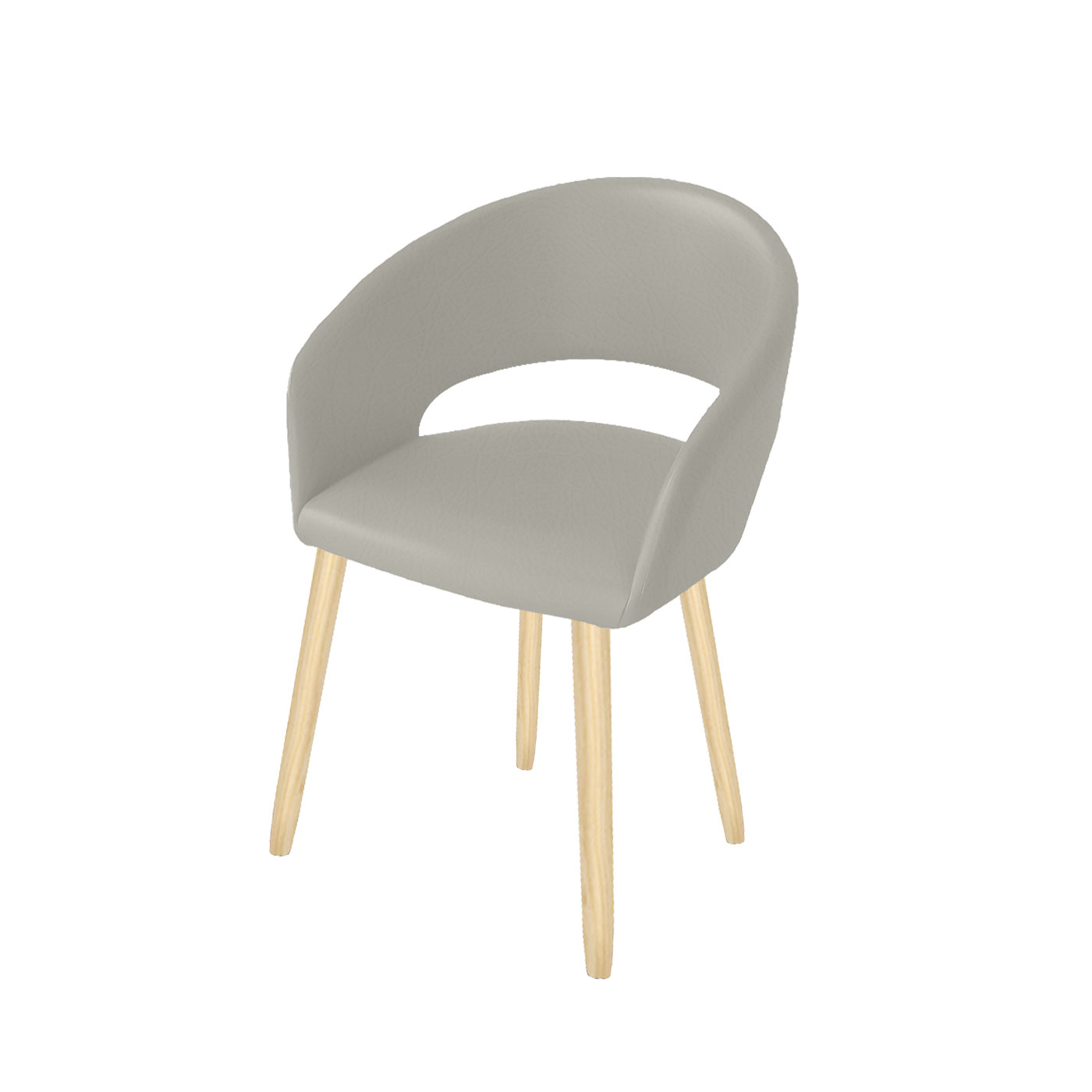 Ostrava Faux Leather Light Dining Chair