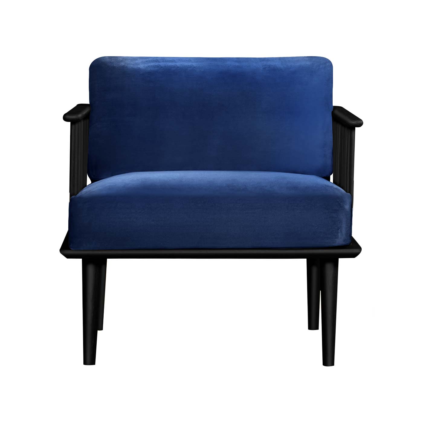 Jorasanko Dark Blue Black Single Sofa