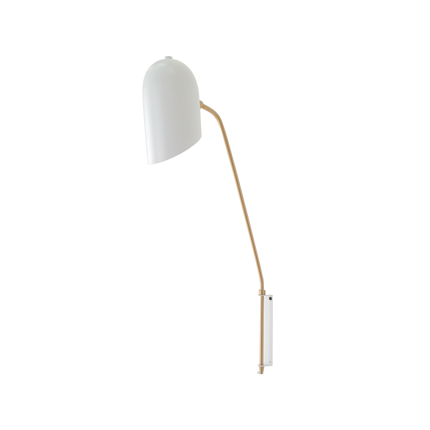 Curved White Wall Lamp