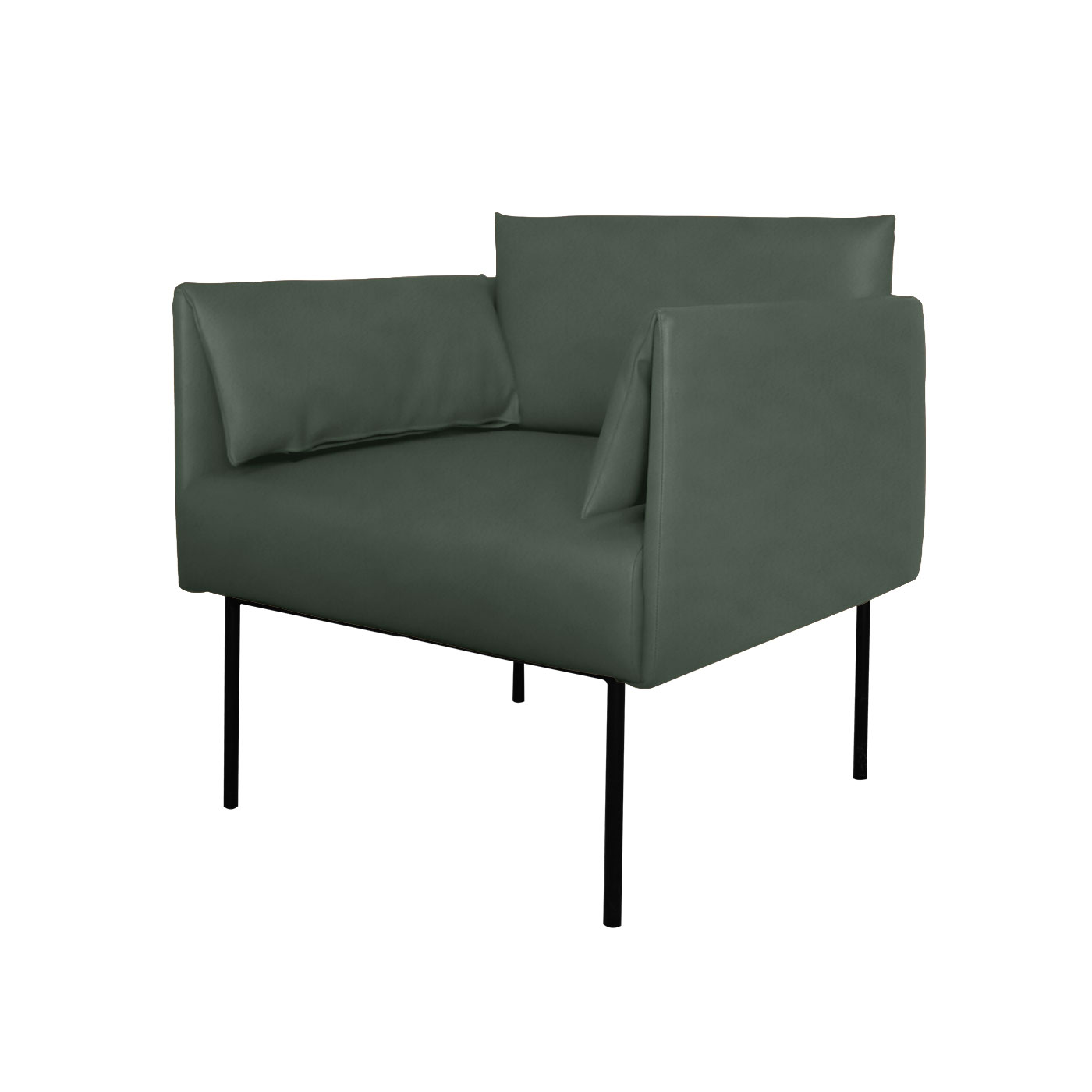 Preston Faux Leather Single Sofa