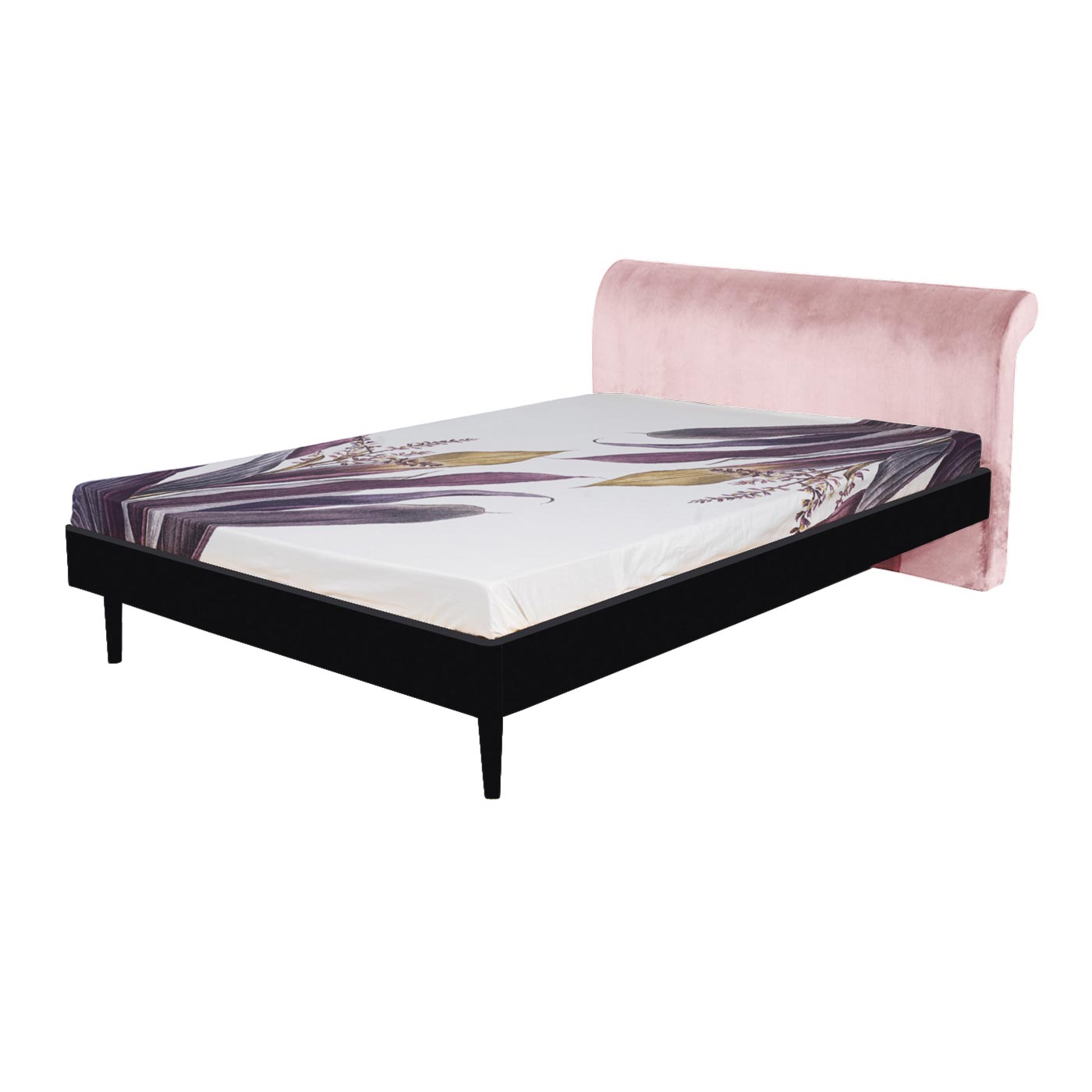 Pompeii  Ebony Queen Bed