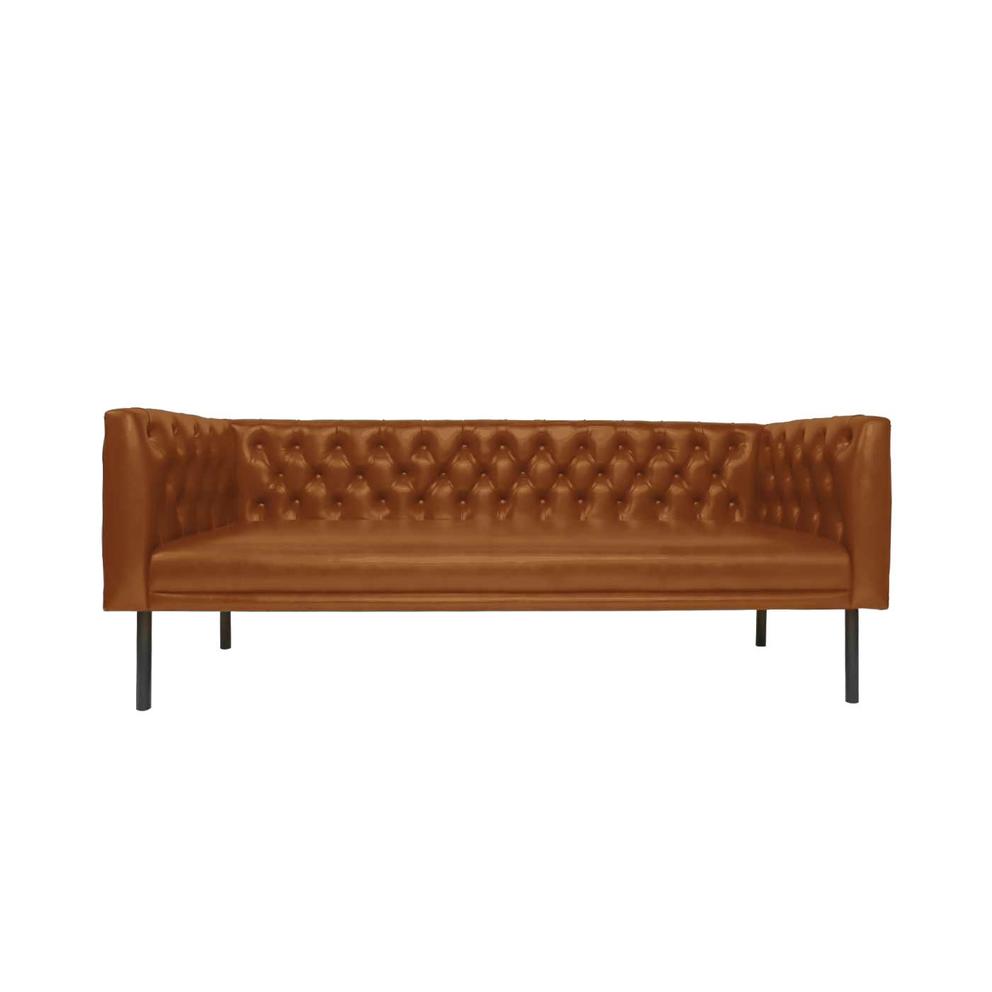 Sheffield Russet Brown Office Double Sofa