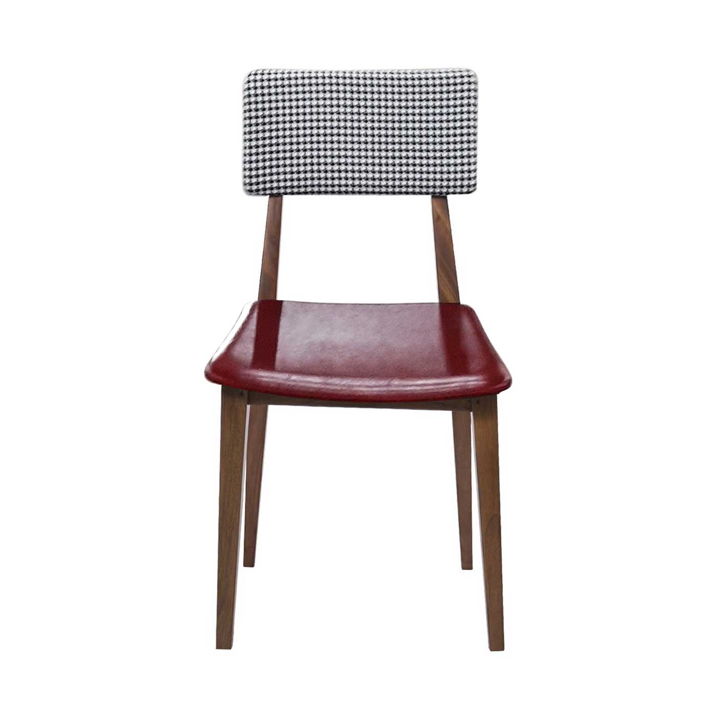 Vesterbro Jacquard Red Dark Dining Chair