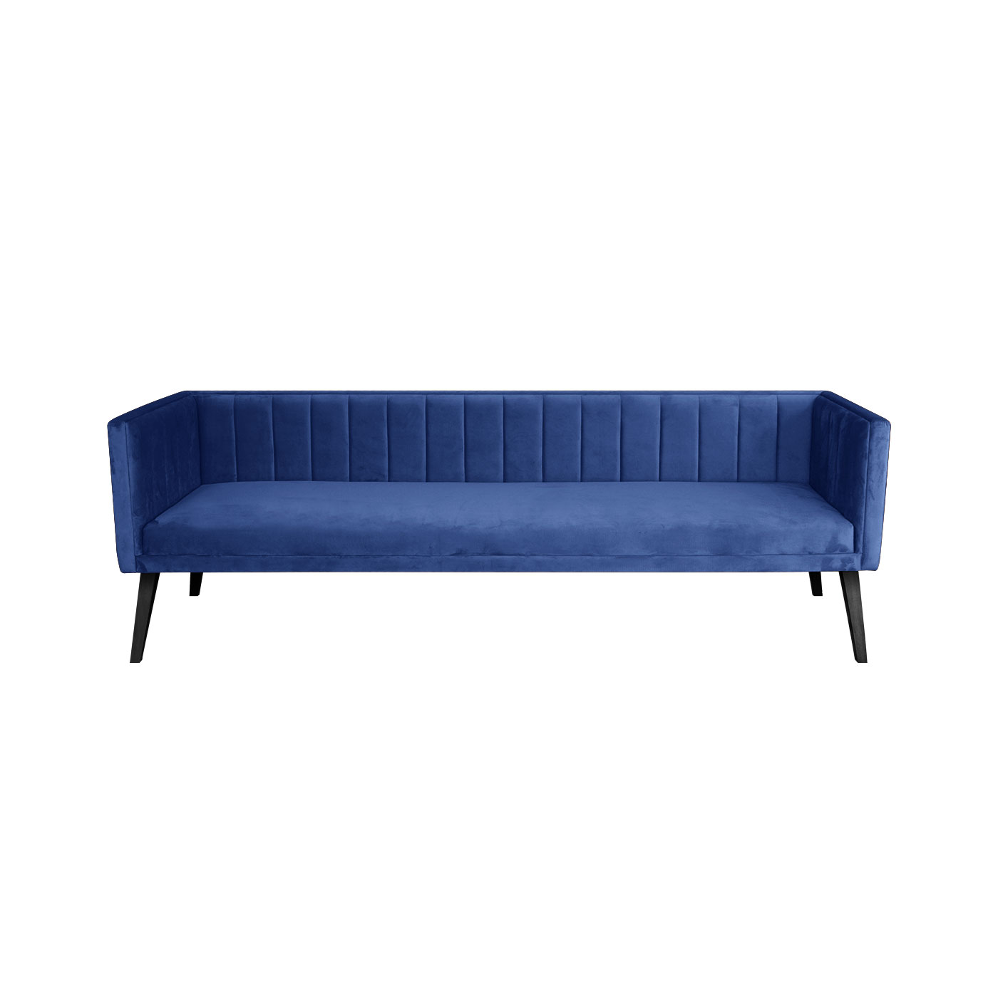 Melrose Dark Blue Black Three Seater Sofa