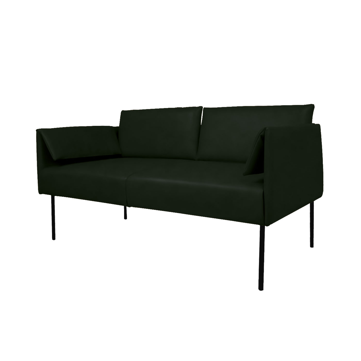 Preston Faux Leather Double Sofa