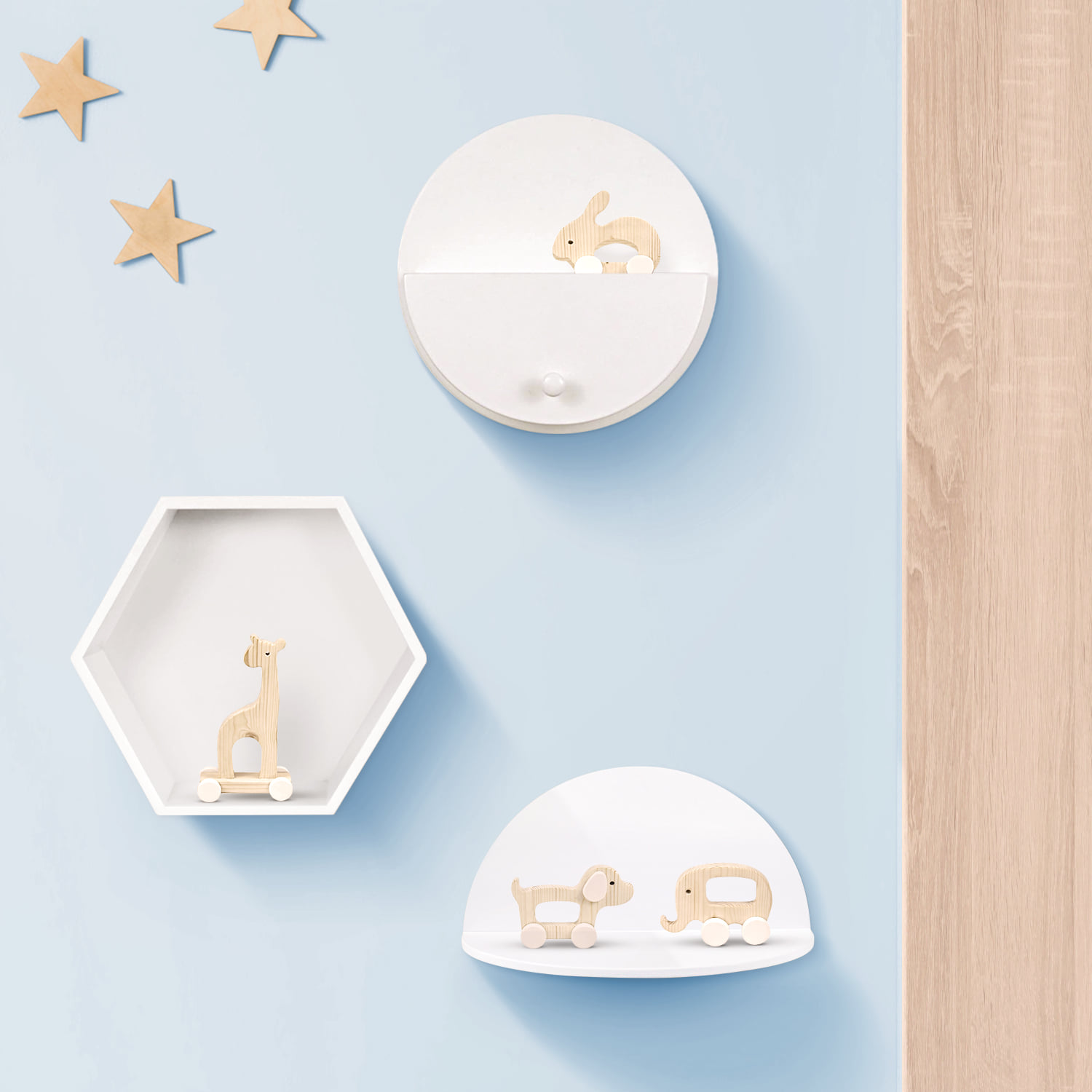 Bambino Hexagonal Wall Shelf