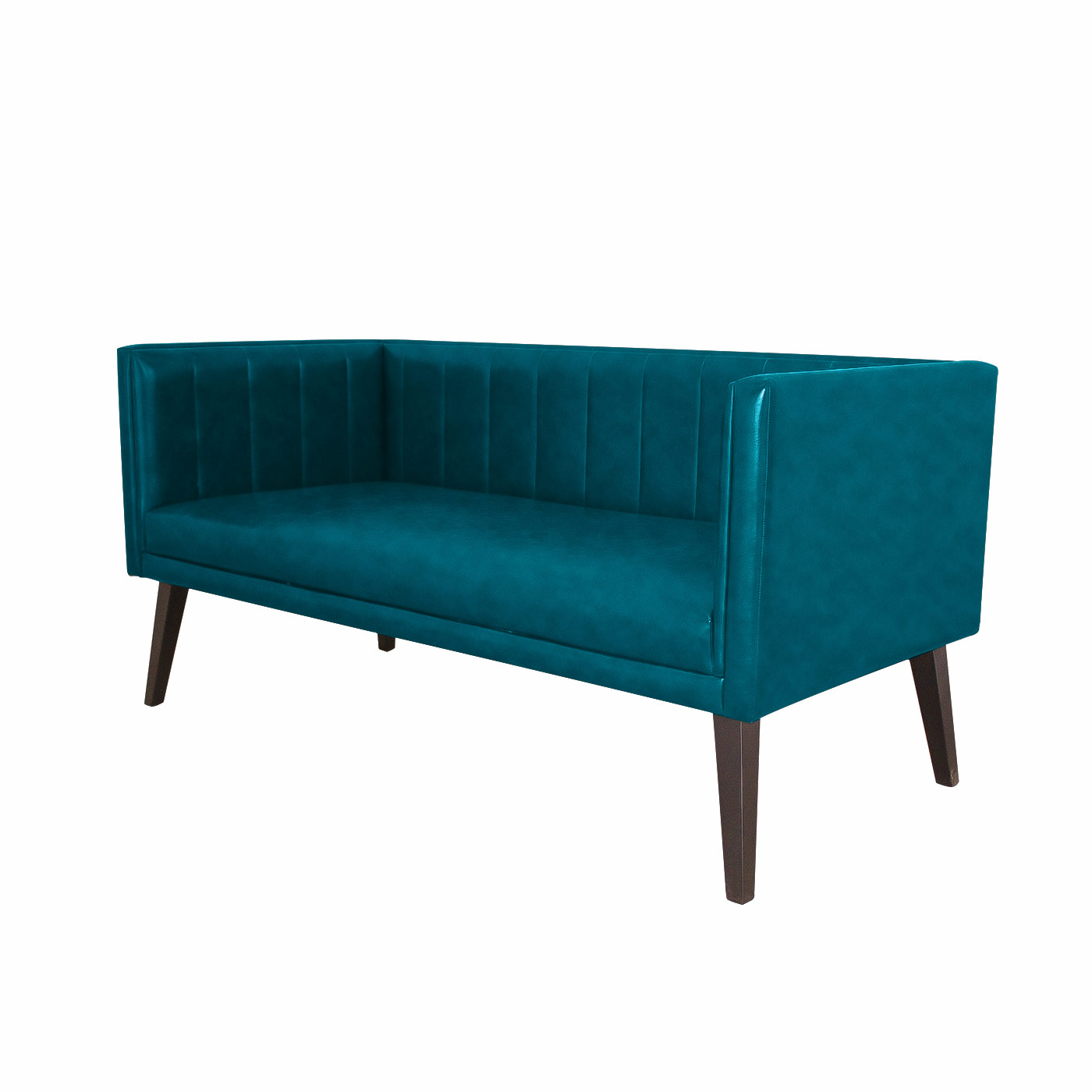 Melrose Textured Blue Dark Double Sofa