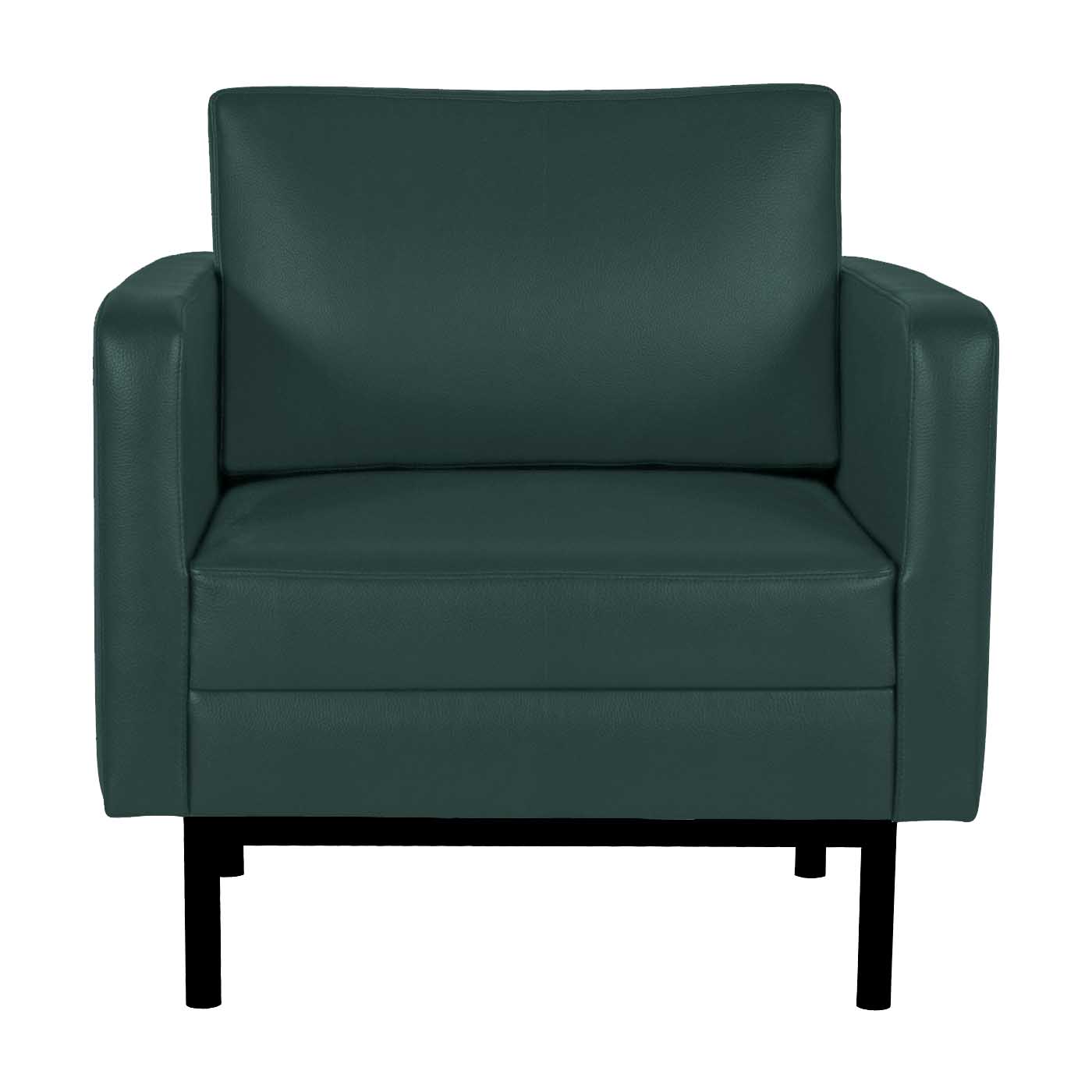 Asheville Green Black Single Sofa