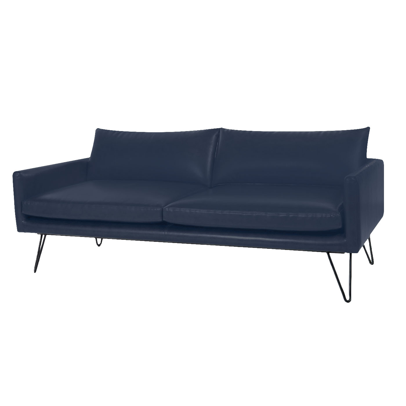 Noblitt Faux Leather Double Sofa
