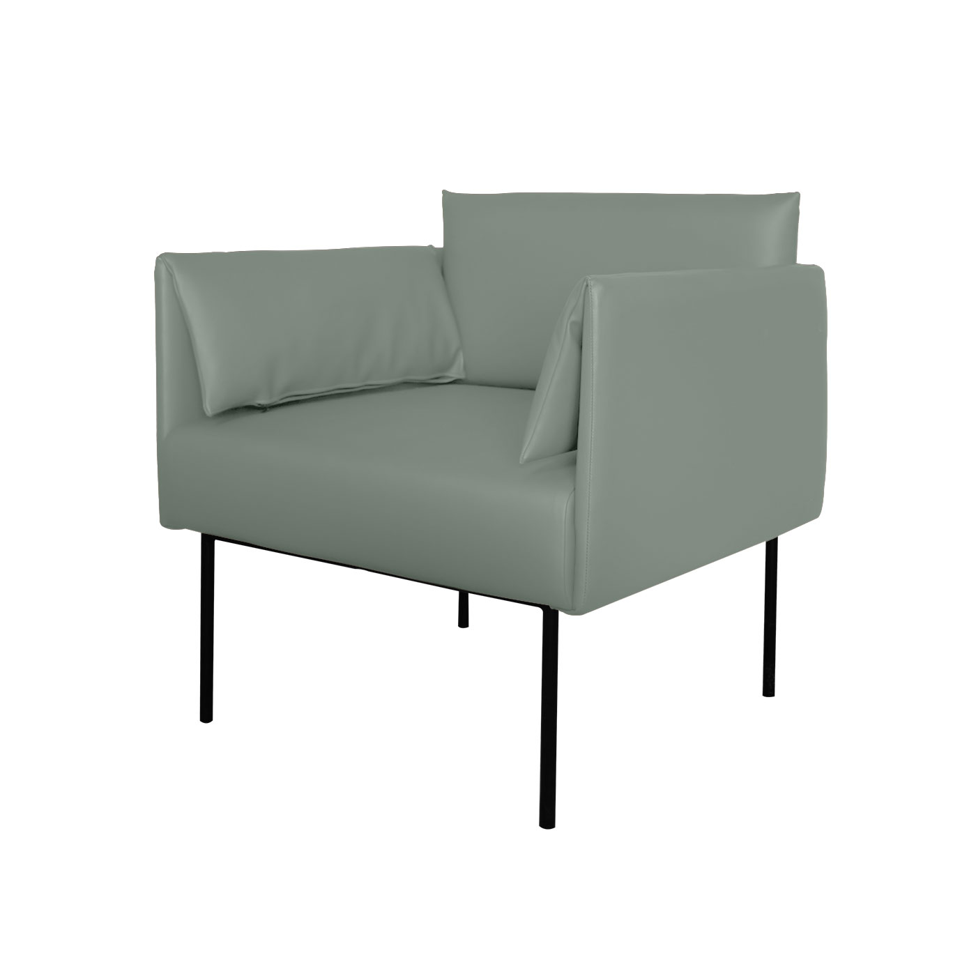 Preston Faux Leather Single Sofa
