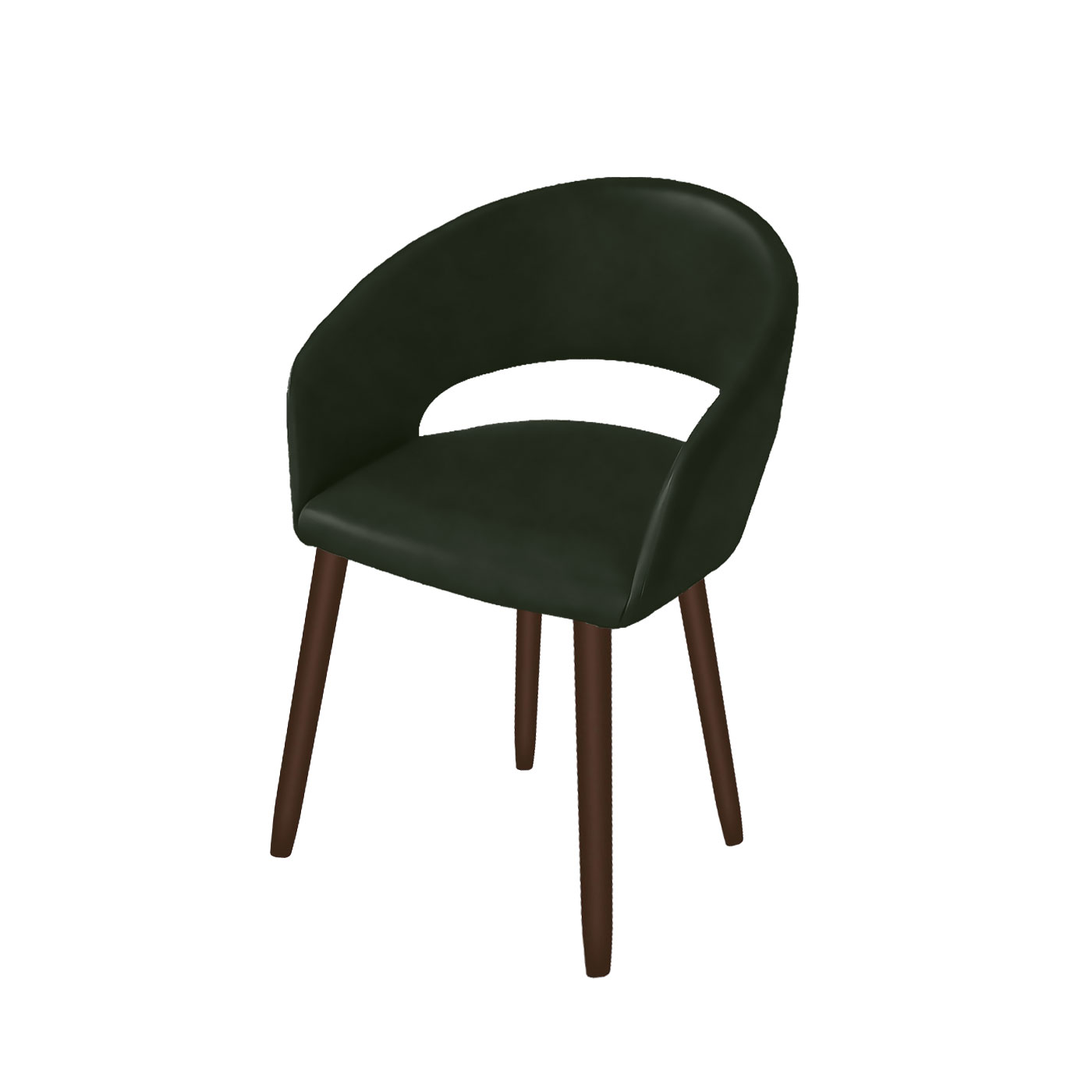 Ostrava Faux Leather Dark Dining Chair