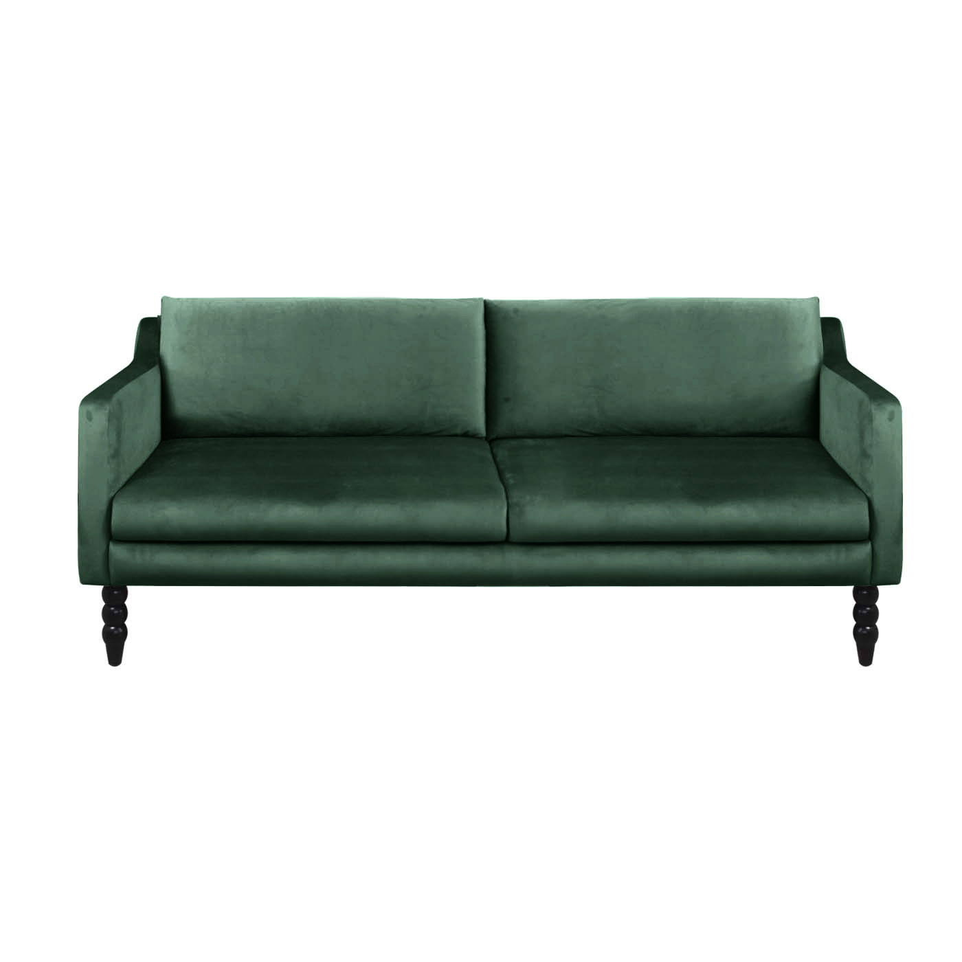 Knole Dark Green Black Double Sofa