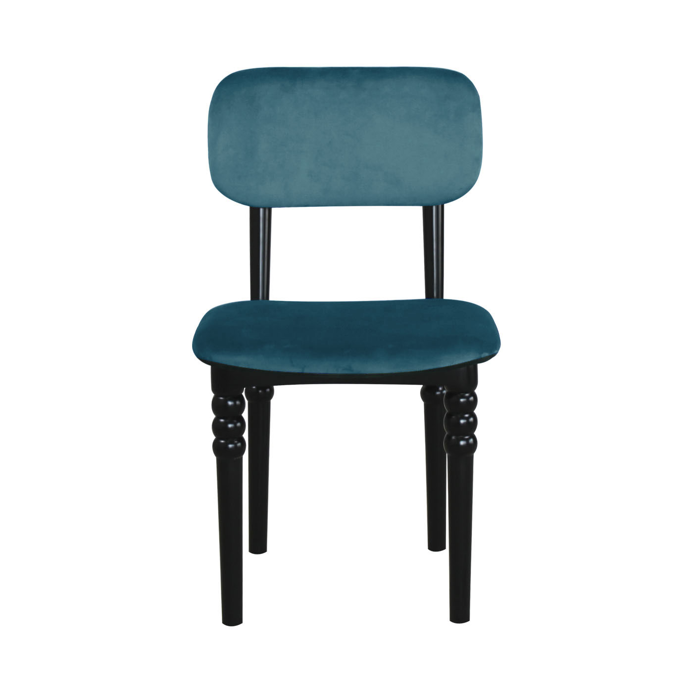 Knole Light Blue Black Dining Chair