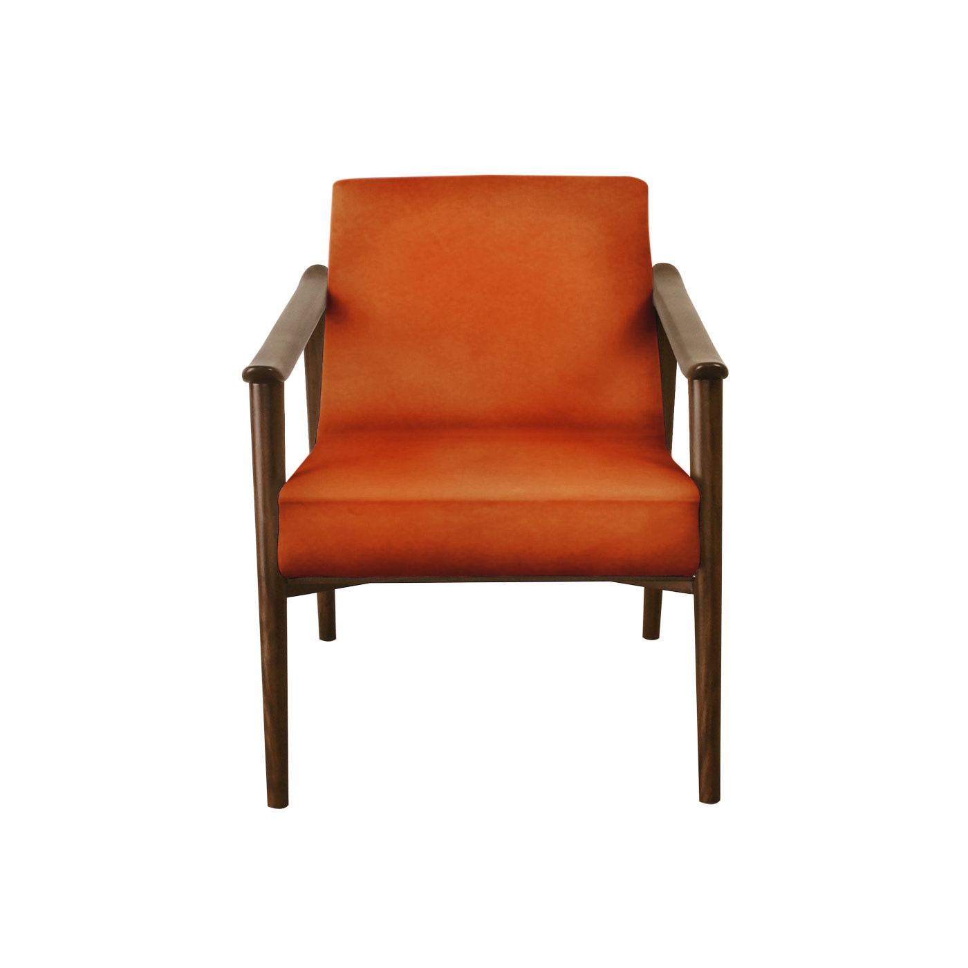 Williamsburg Orange Dark Arm Chair