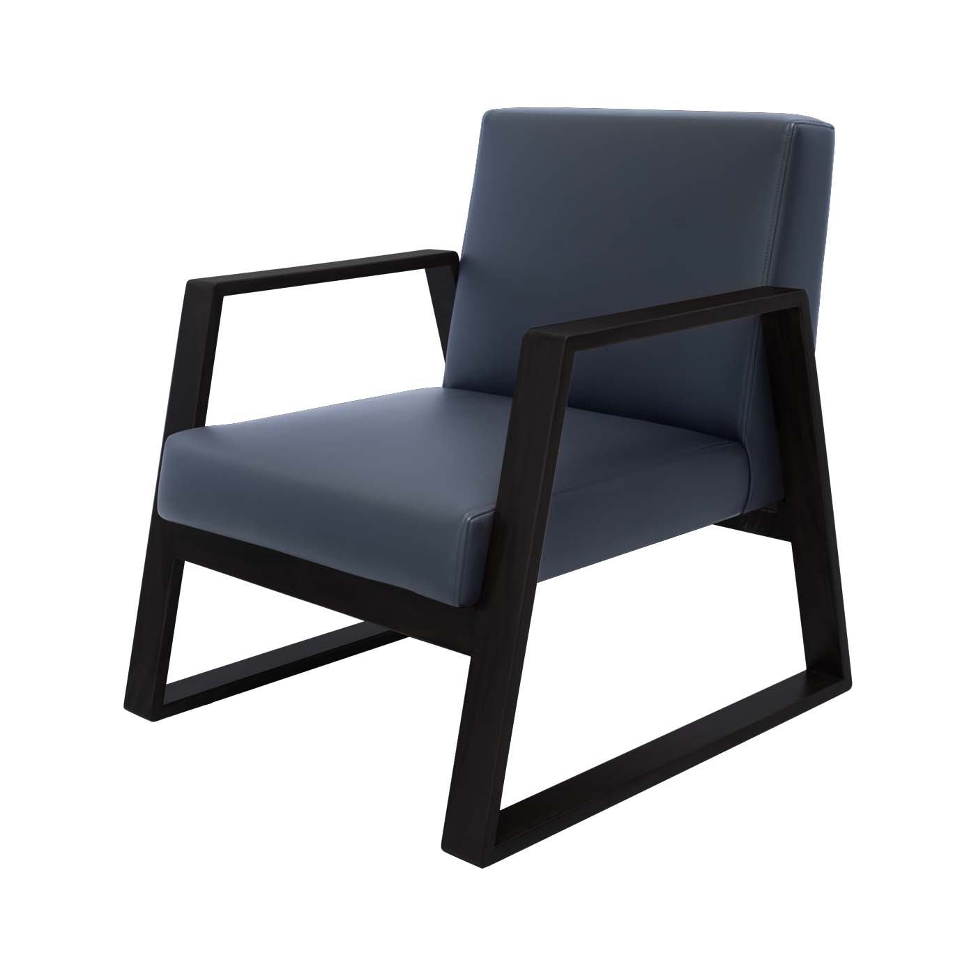 Muko Faux Leather Ebony Single Sofa