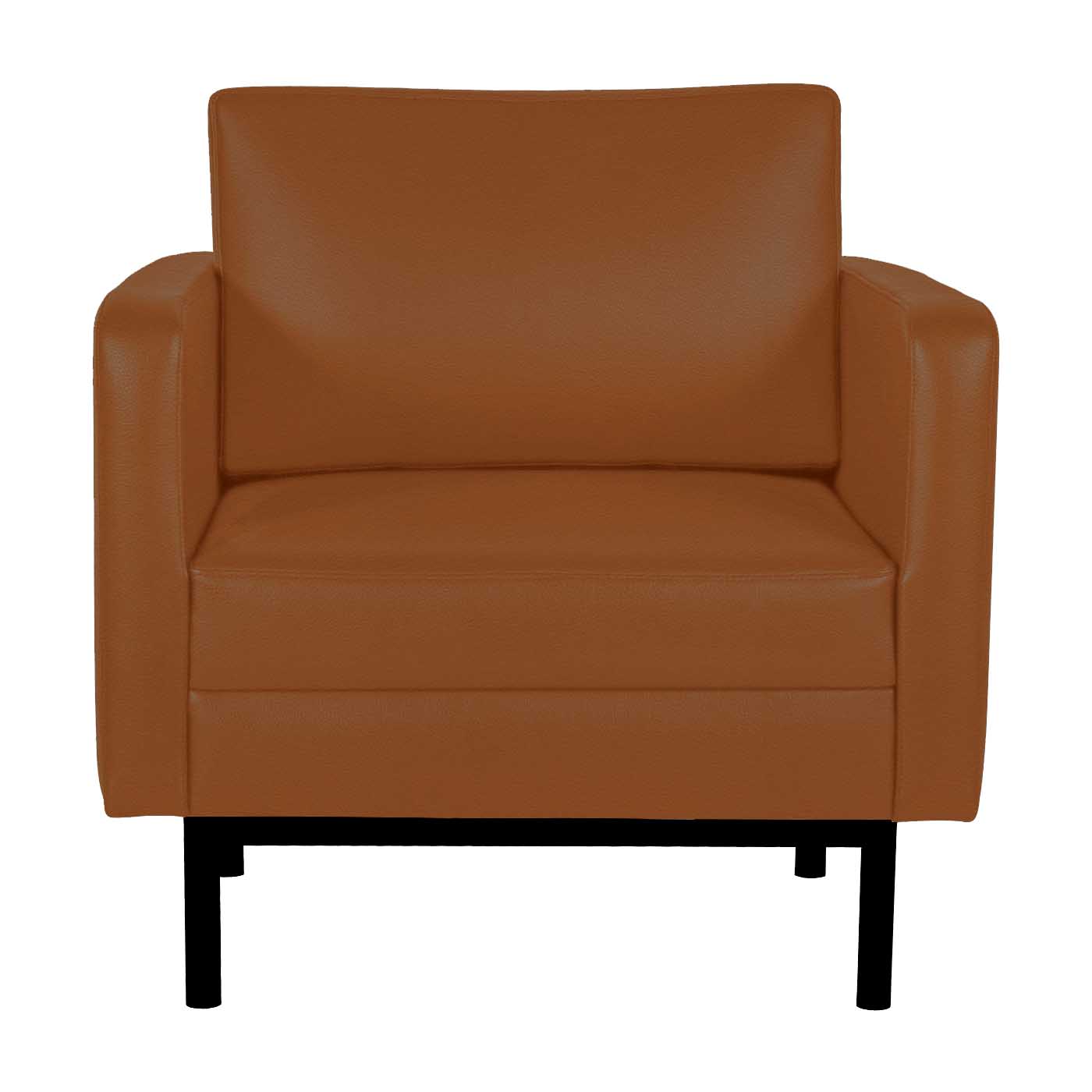 Asheville Russet Brown Black Single Sofa