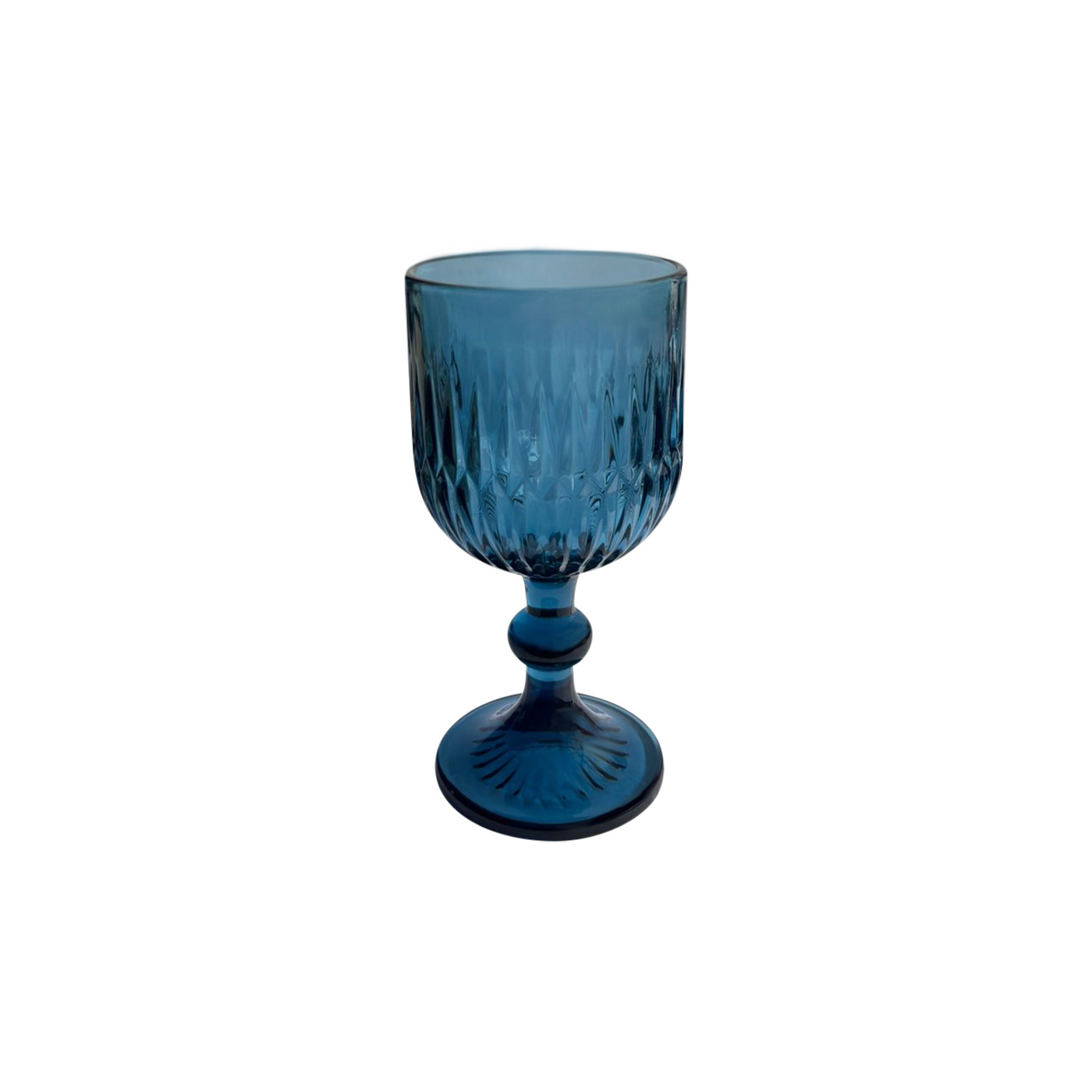 Vesper Blue Wine Glass
