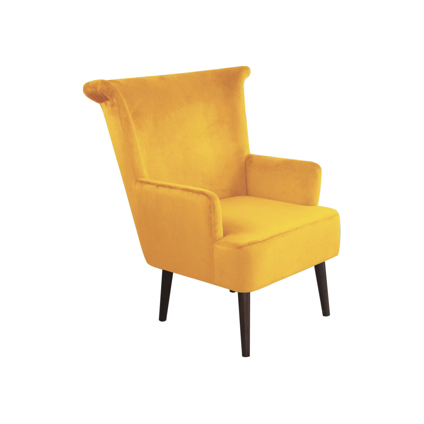 Pompeii Yellow Dark Arm Chair