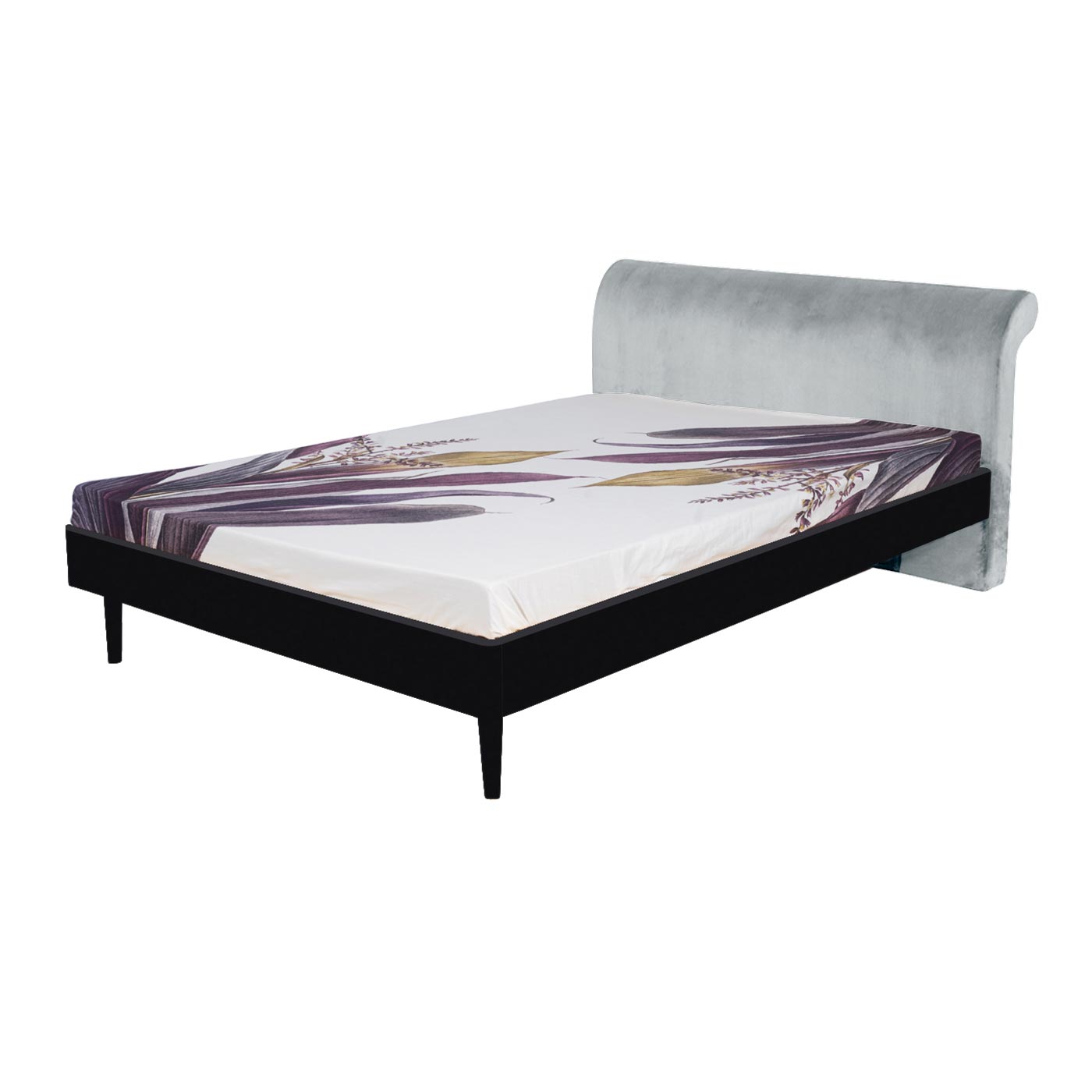 Pompeii  Ebony Queen Bed