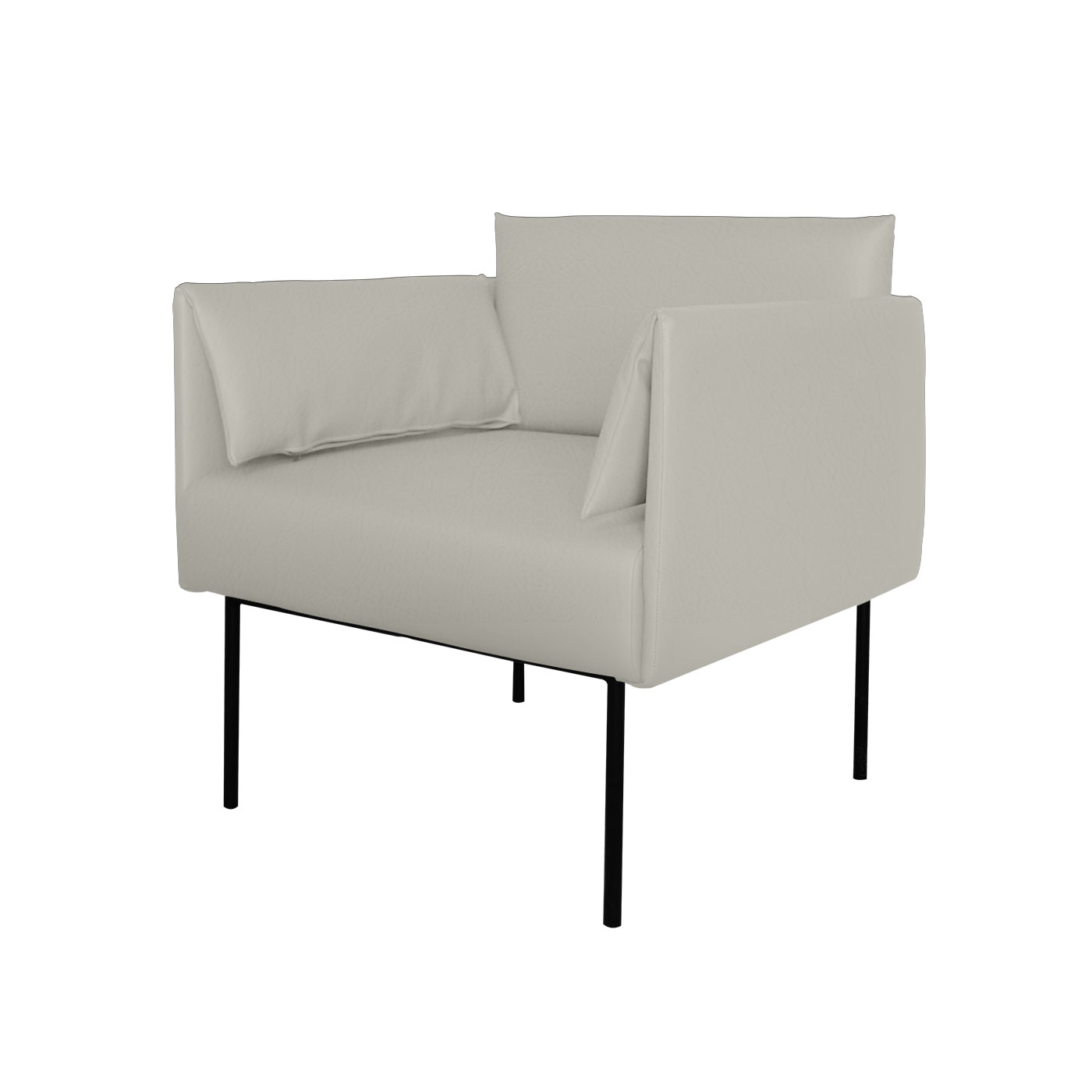 Preston Faux Leather Single Sofa