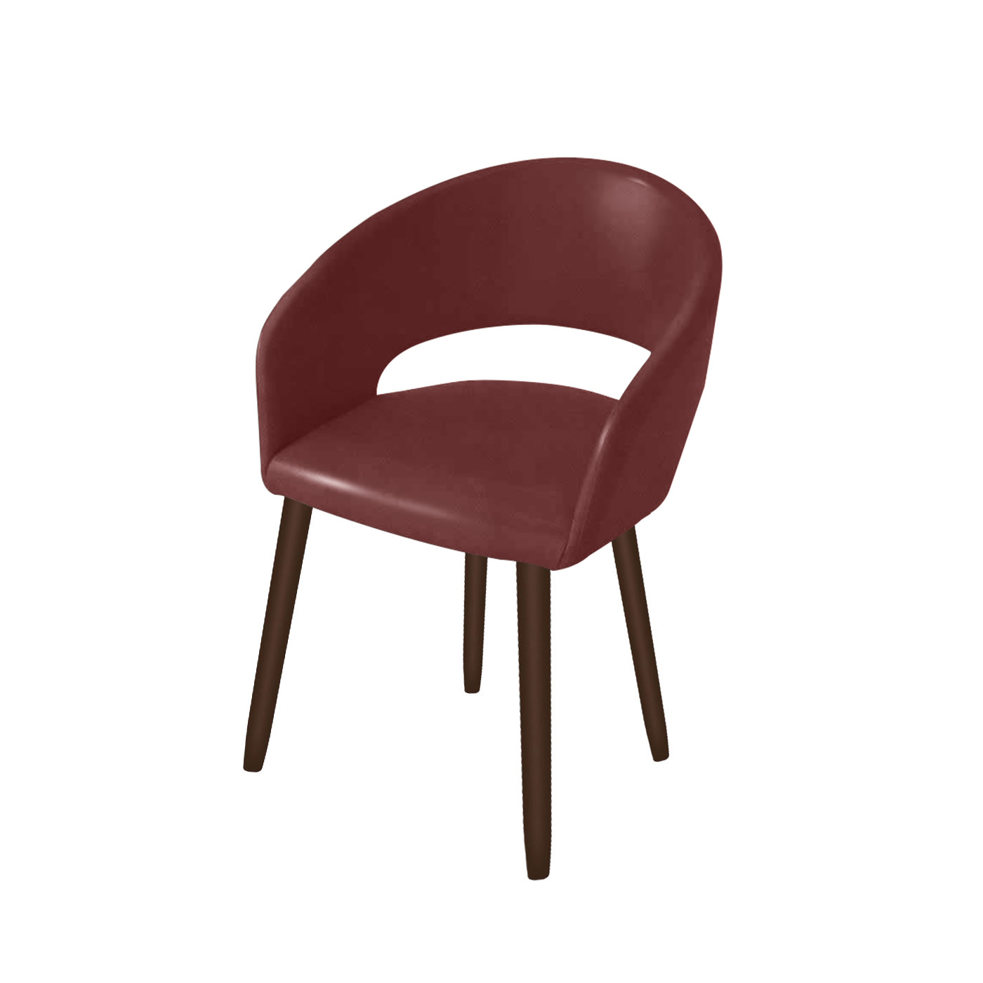 Ostrava Faux Leather Dark Dining Chair