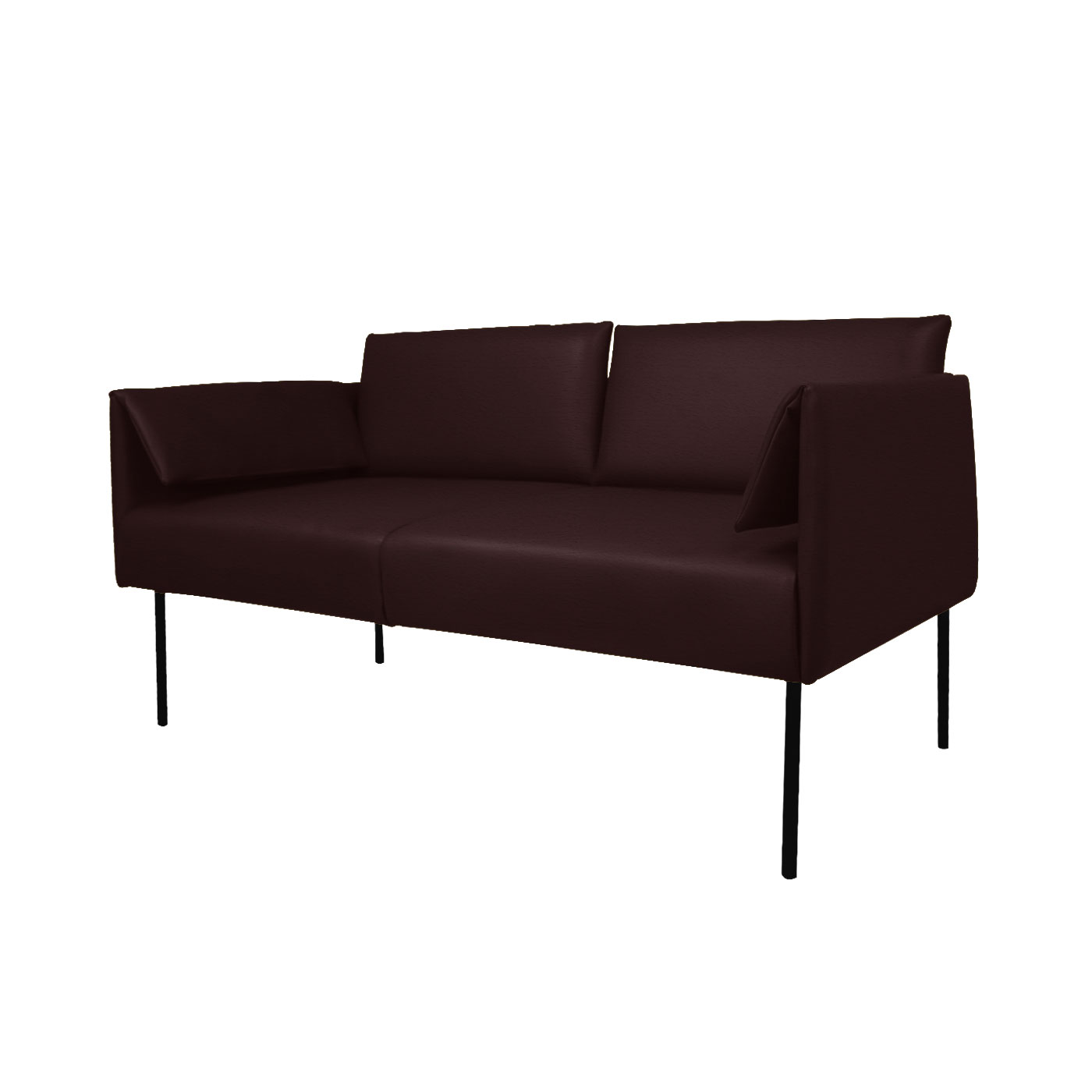 Preston Faux Leather Double Sofa