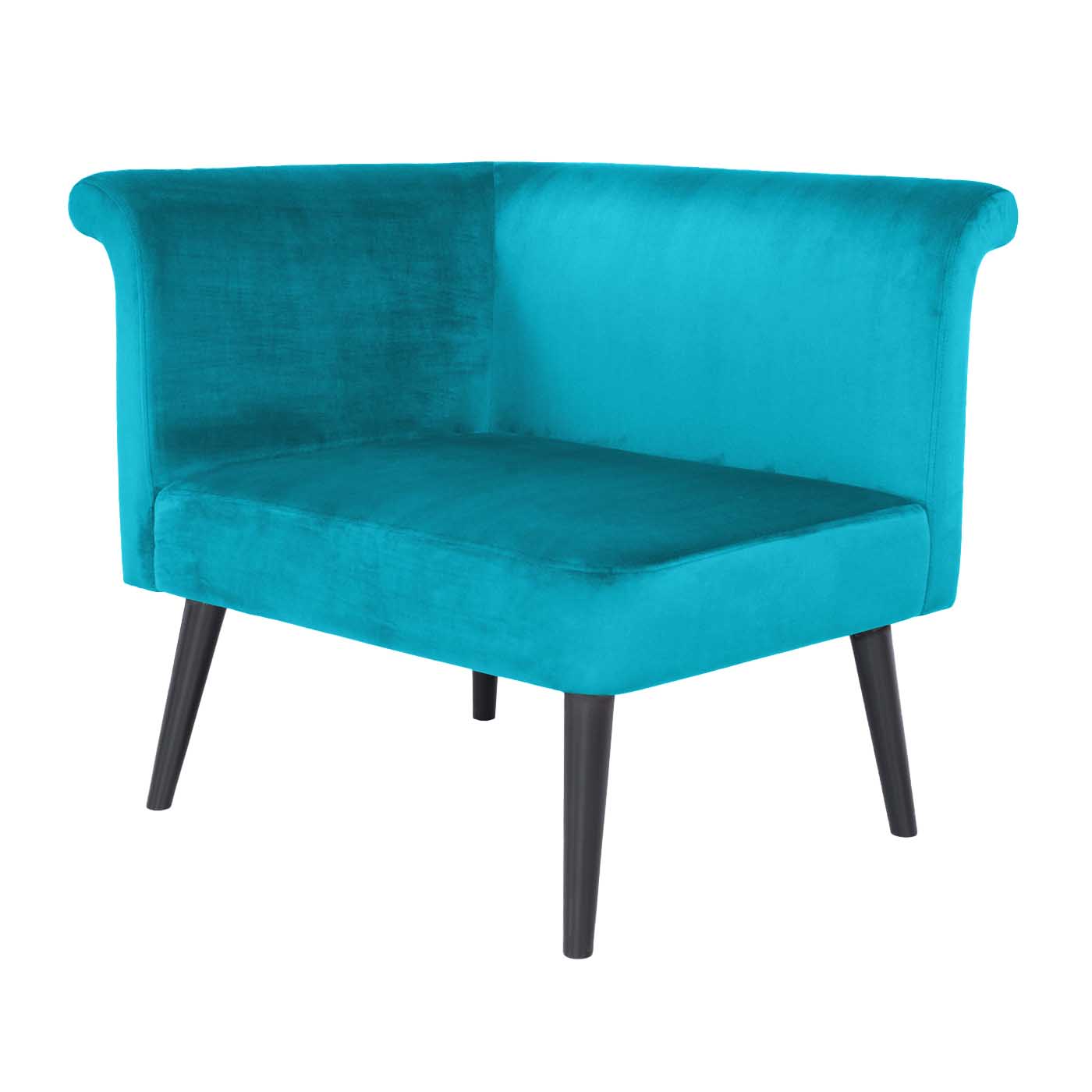 Pompeii  Ebony Left Hand Single Sofa
