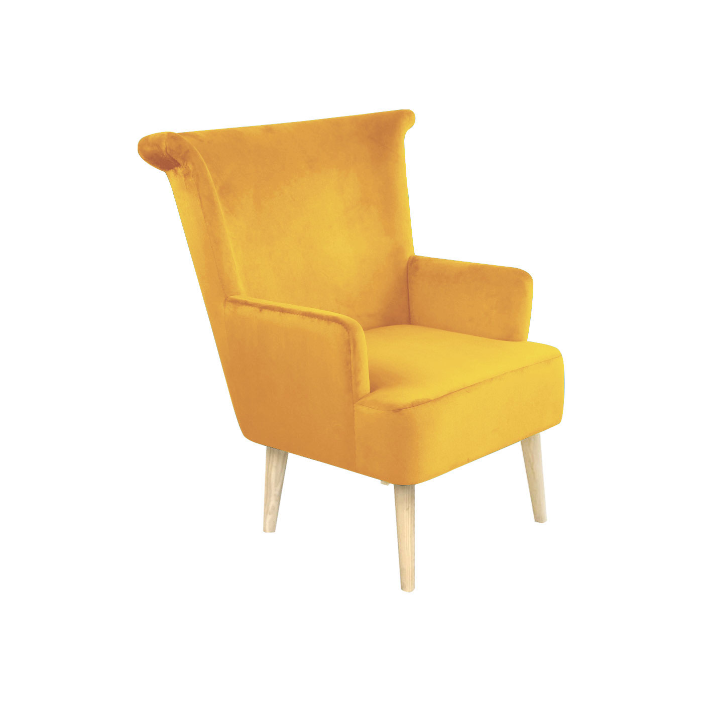 Pompeii Yellow Light Arm Chair