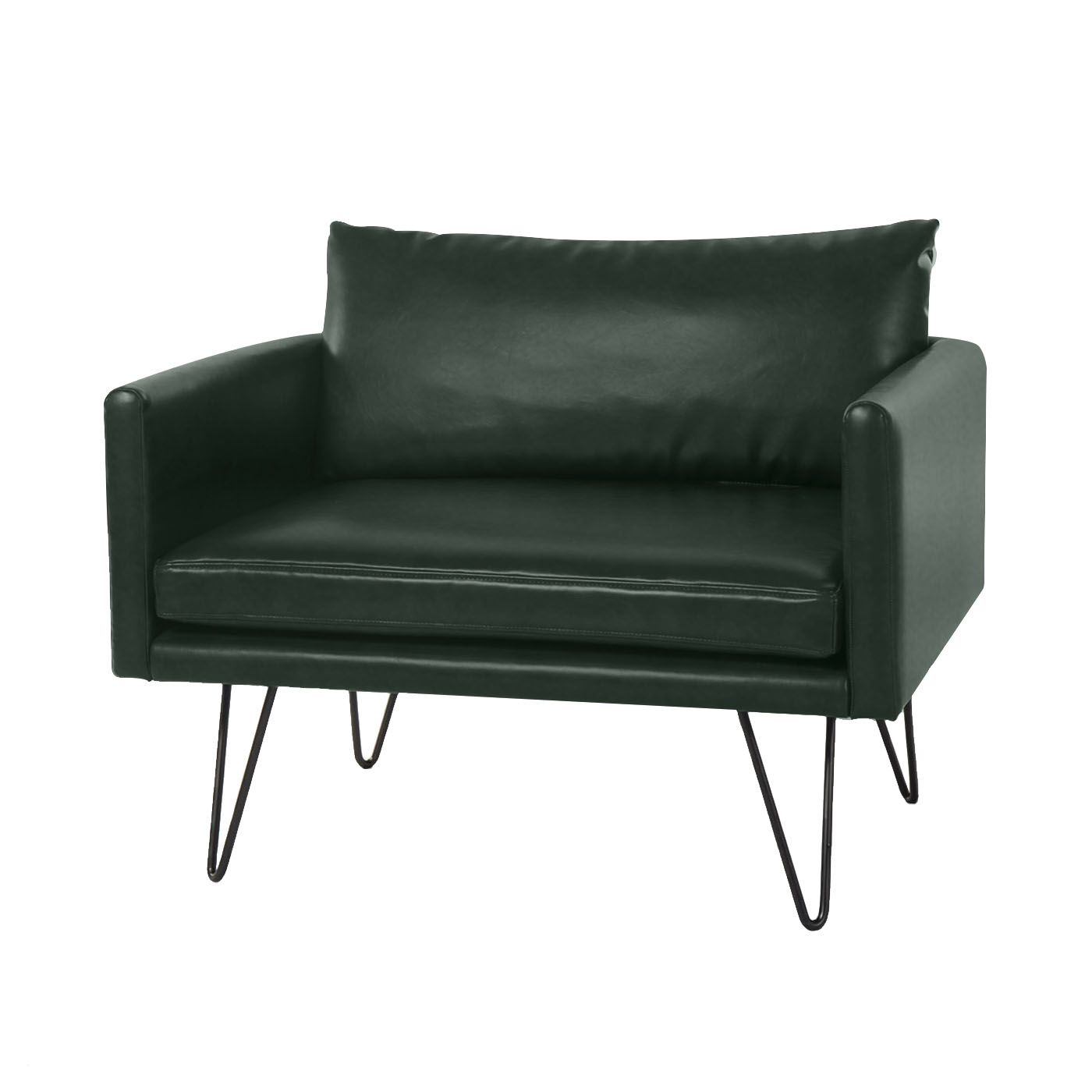 Noblitt Faux Leather Single Sofa