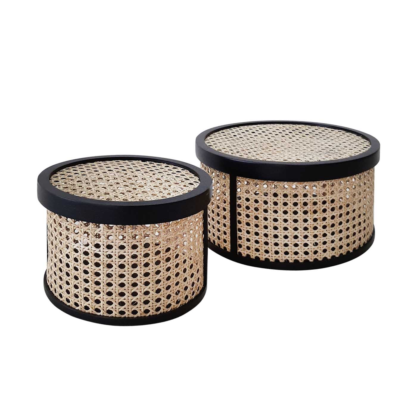 Ratargul Black Accessories Basket (Set of Two)
