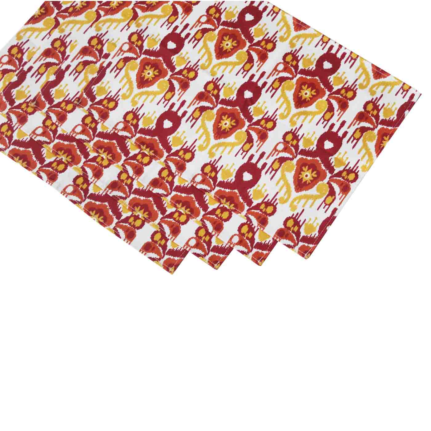 Ikat Red and Yellow Placemat Set (Limited Edition)