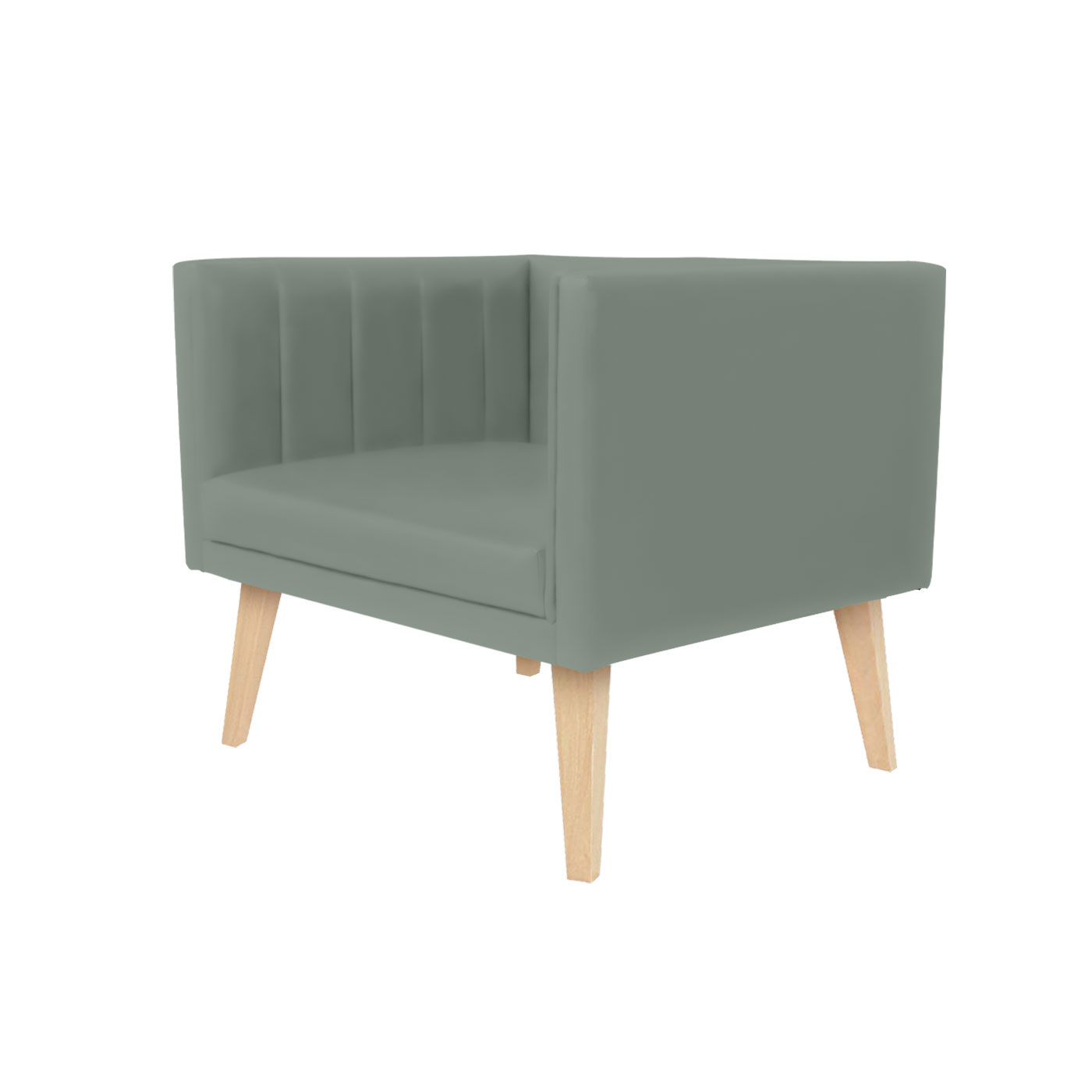 Melrose Faux Leather Light Single Sofa