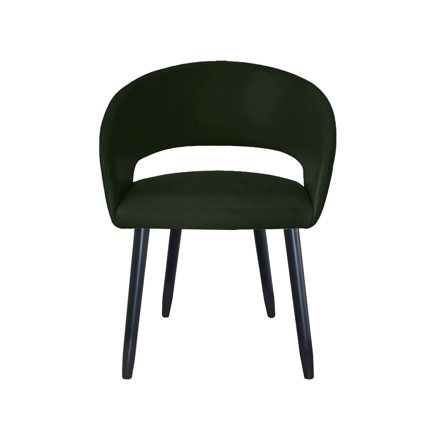 Ostrava Forest Green Black Dining Chair