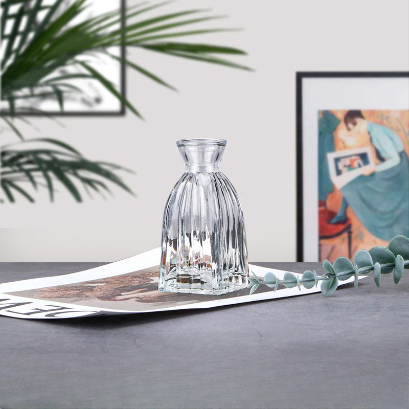 Glace Ribbed Vase