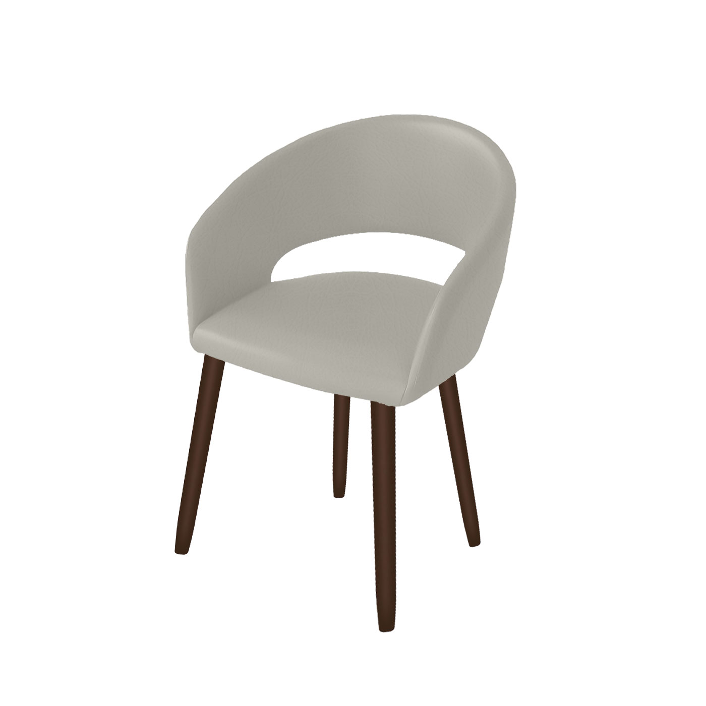 Ostrava Faux Leather Dark Dining Chair