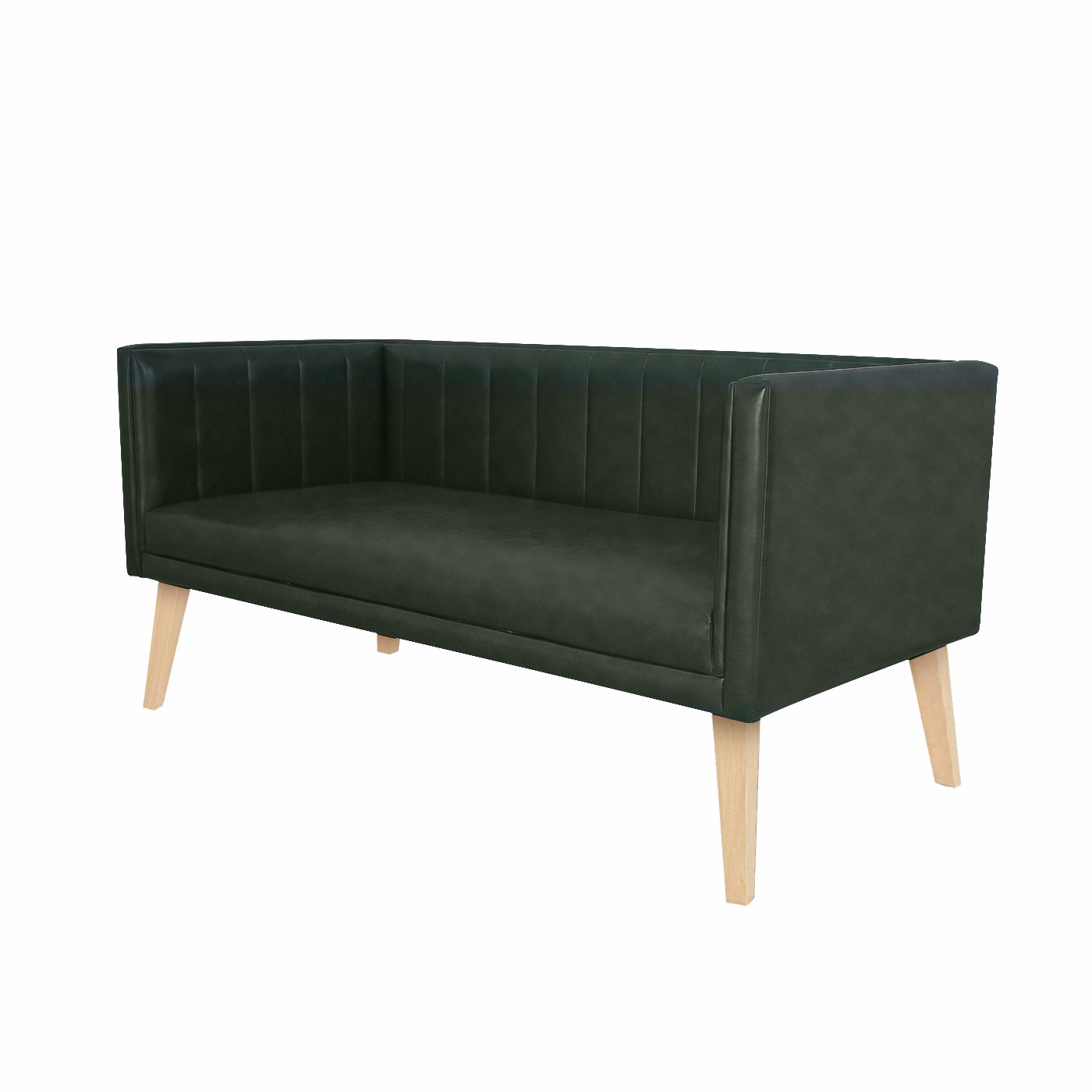 Melrose Faux Leather Light Double Sofa